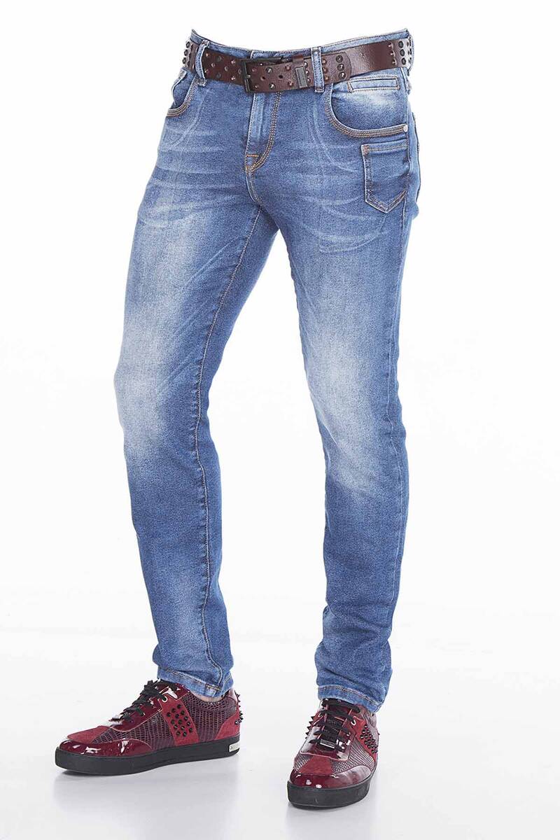 CD376 Men's comfortable jeans in classic 5-pocket style
