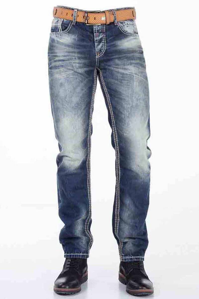 CD329 Men's comfortable jeans with a great wash