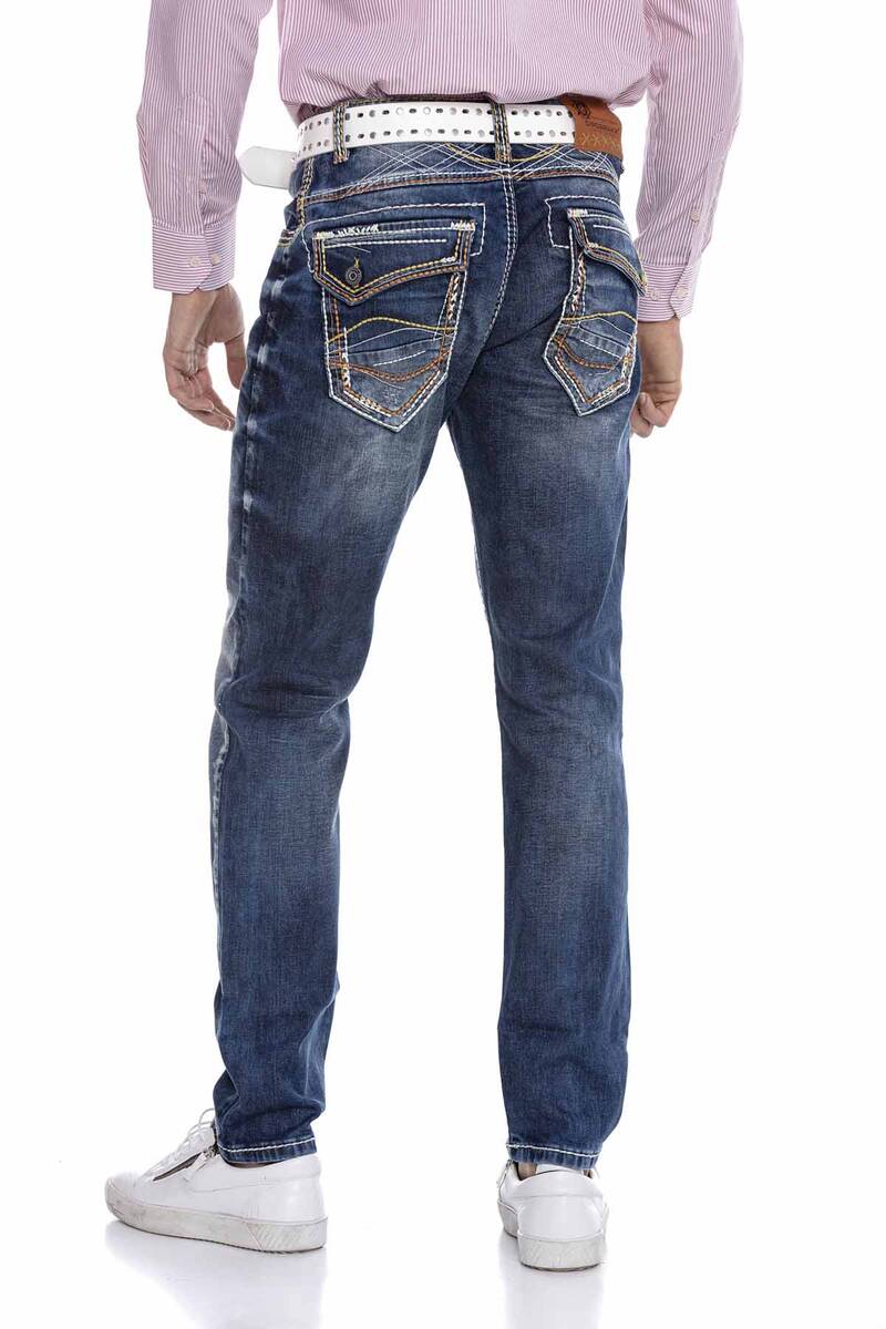 CD305 Men's comfortable jeans in a fashionable look, straight fit