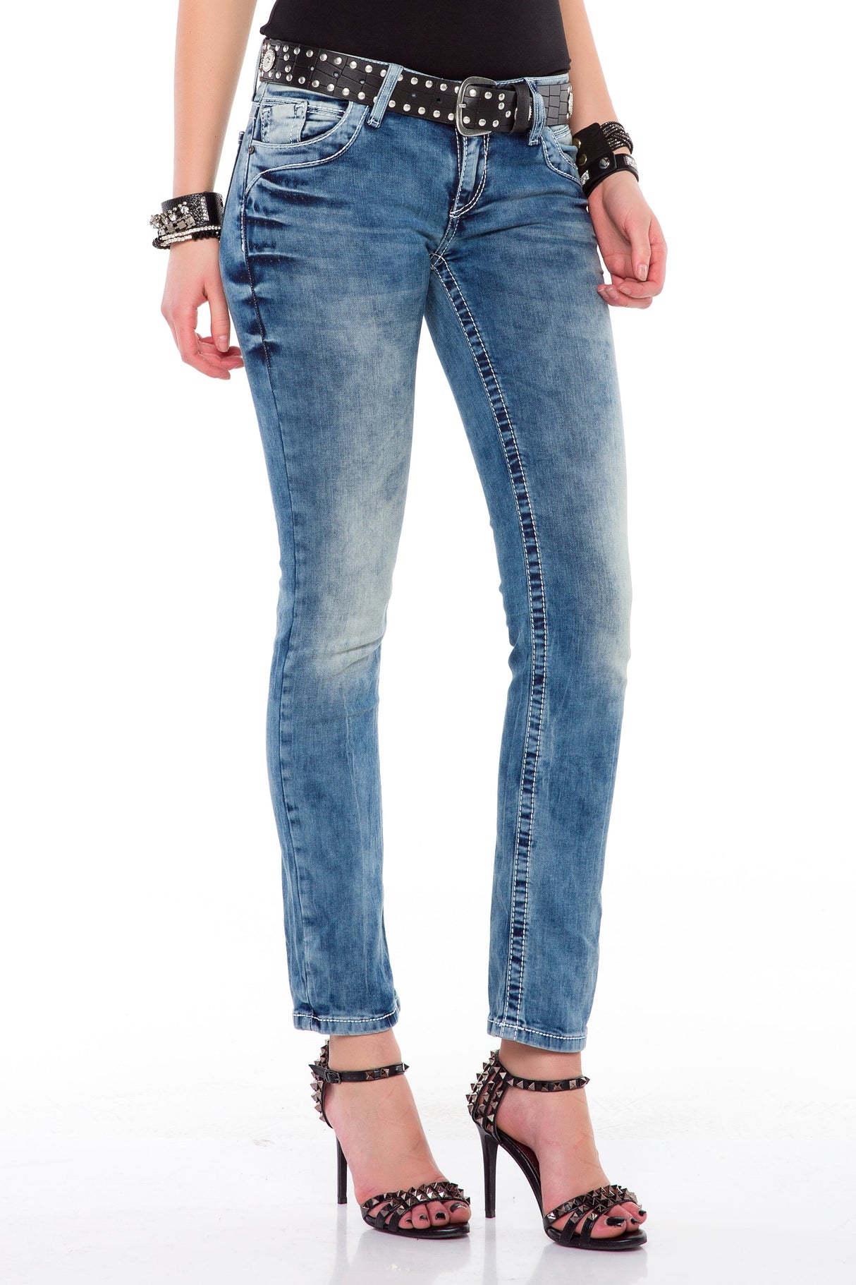 WD363 Women's Jeans – Slim Fit with trendy wash