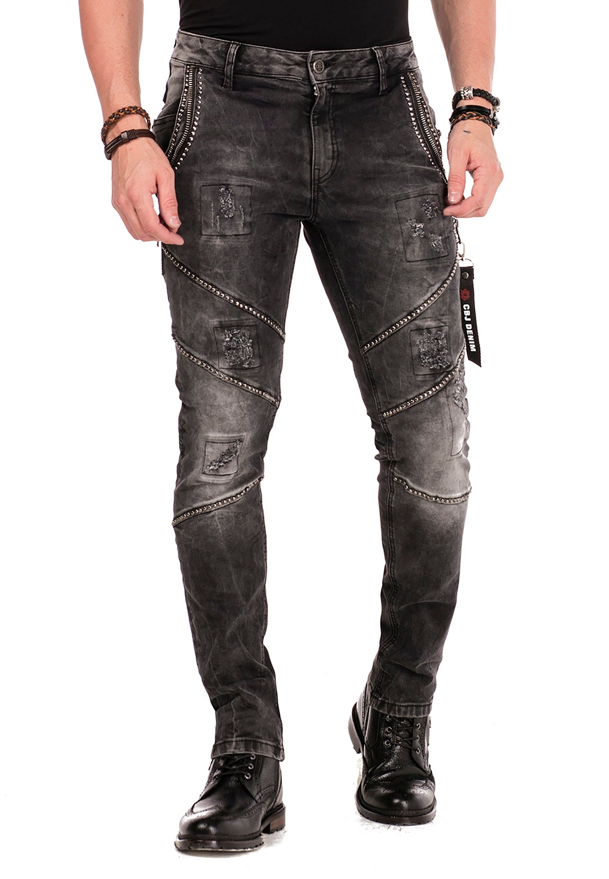 CD452 Men's Slim Fit Jeans – Cipo & Baxx in Black