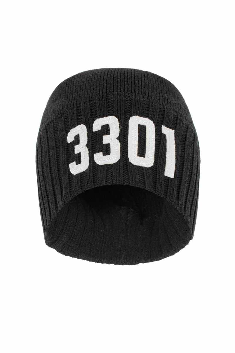 CH-10 Men's Beanie – Urban knit look with "3301" embroidery