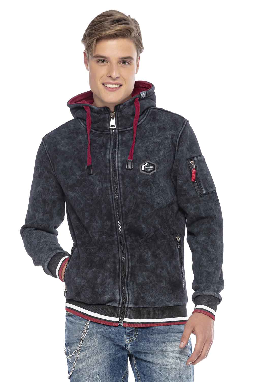 CL418 MEN'S HOODIE SWEAT JACKET