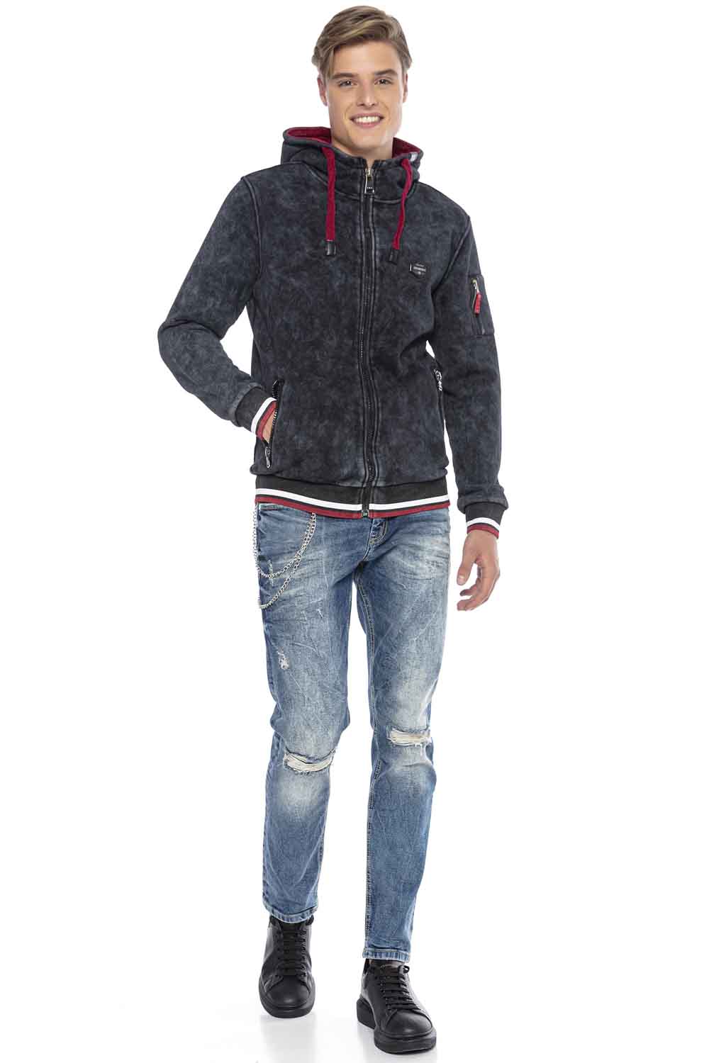 CL418 MEN'S HOODIE SWEAT JACKET