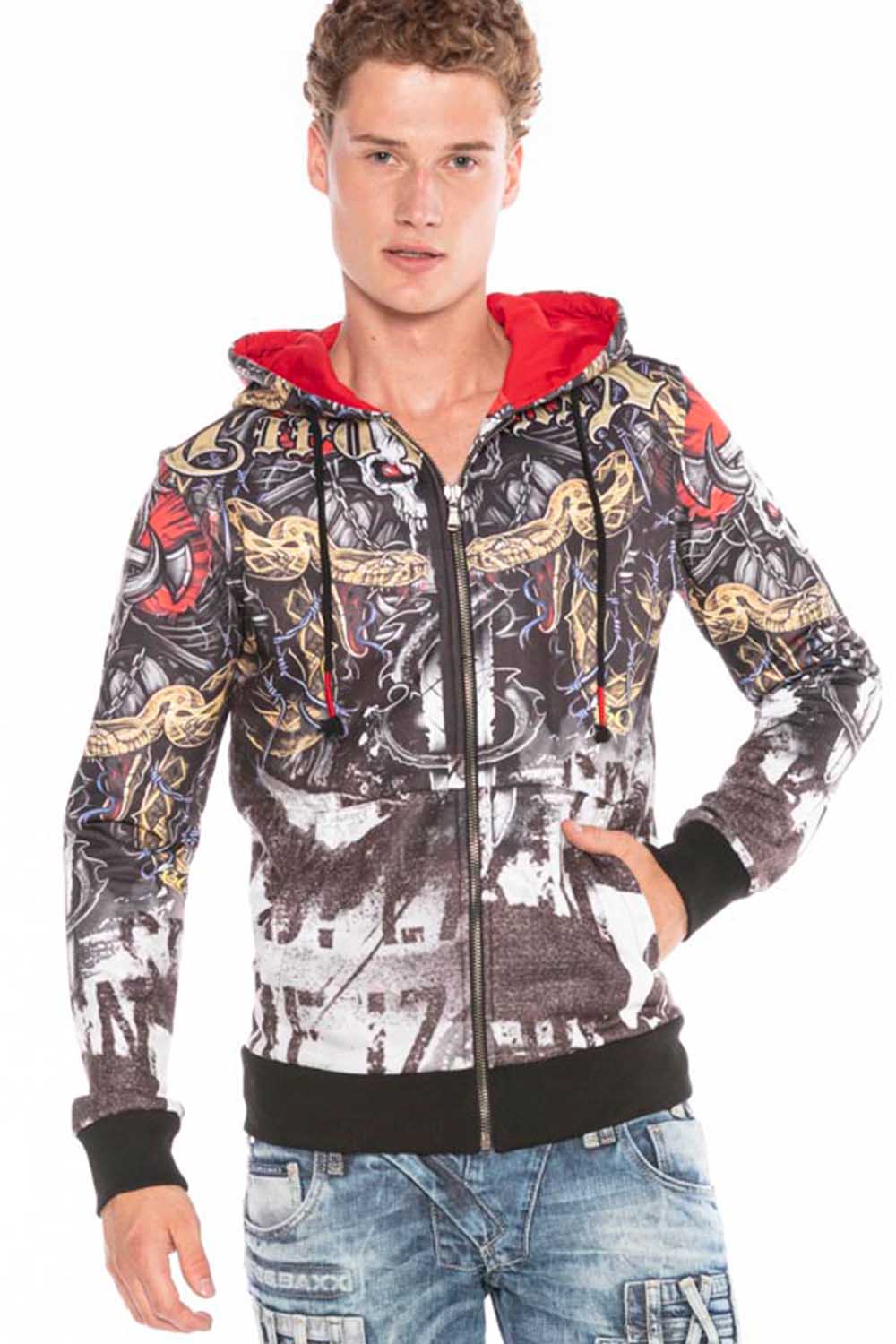 CL417 MEN'S HOODIE SWEAT JACKET