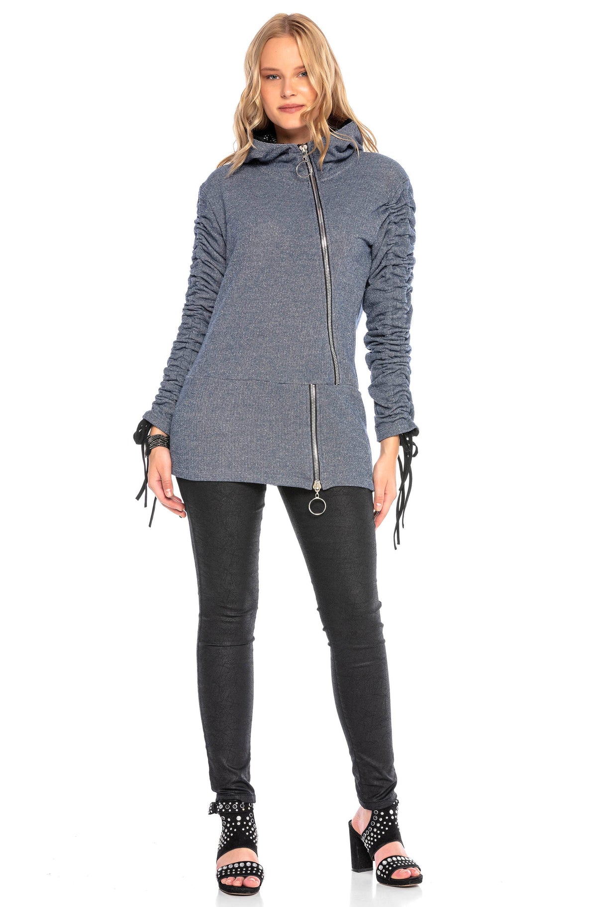 WL239 WOMEN'S HOODIE SWEAT JACKET