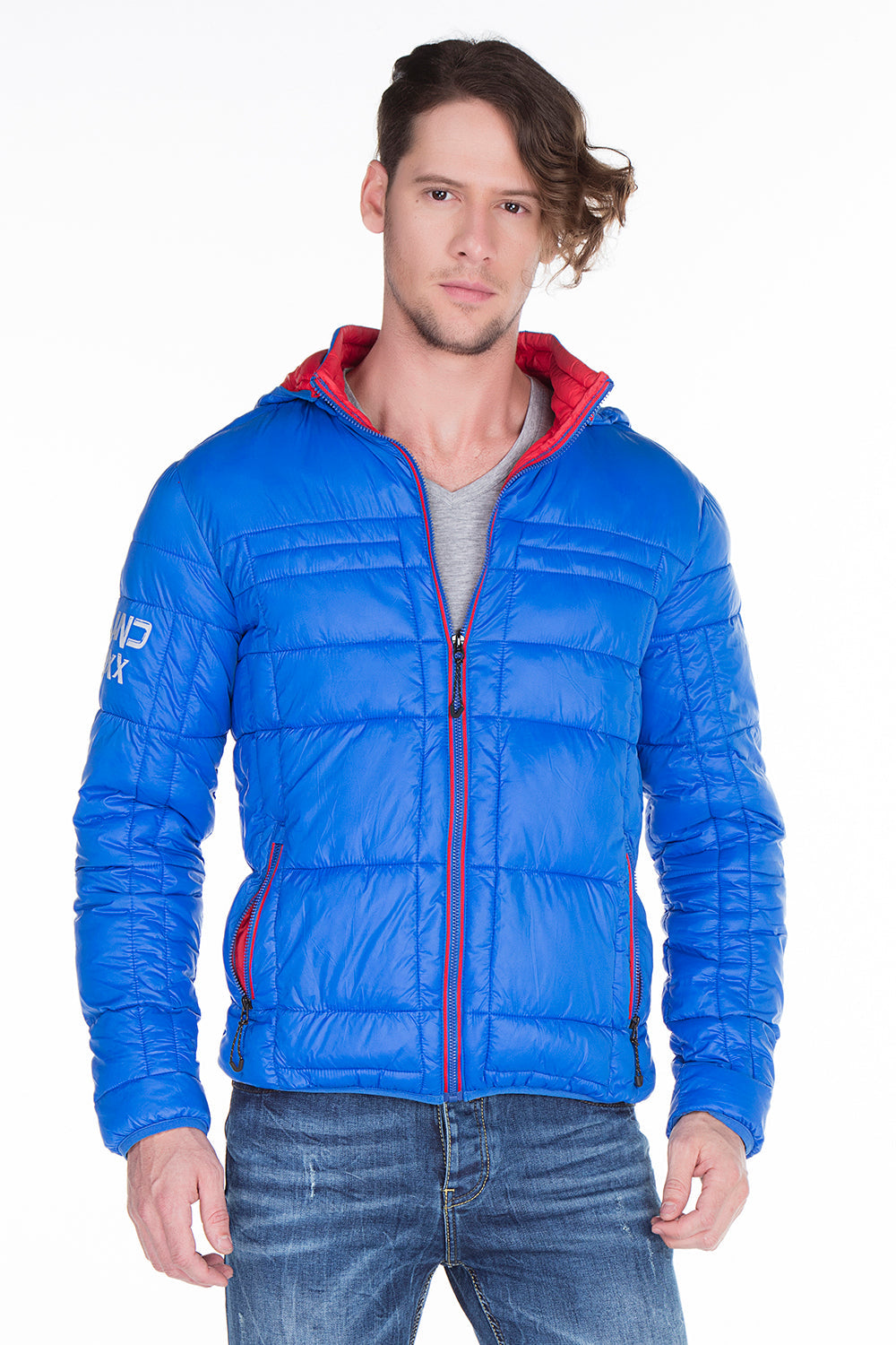 CM127 Men's Winter Jacket – Quilted Design & Detachable Hood