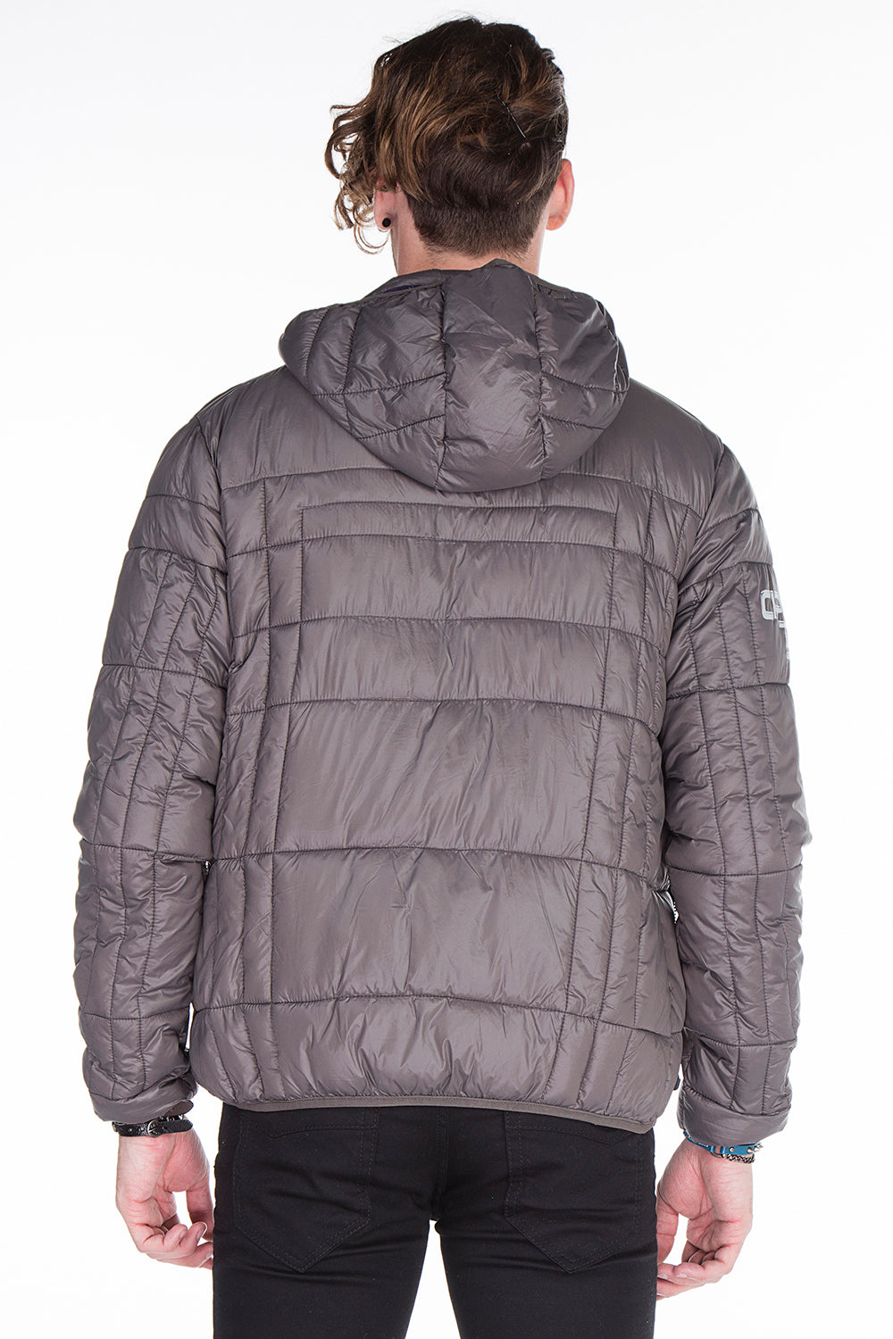 CM127 Men's Winter Jacket – Quilted Design & Detachable Hood