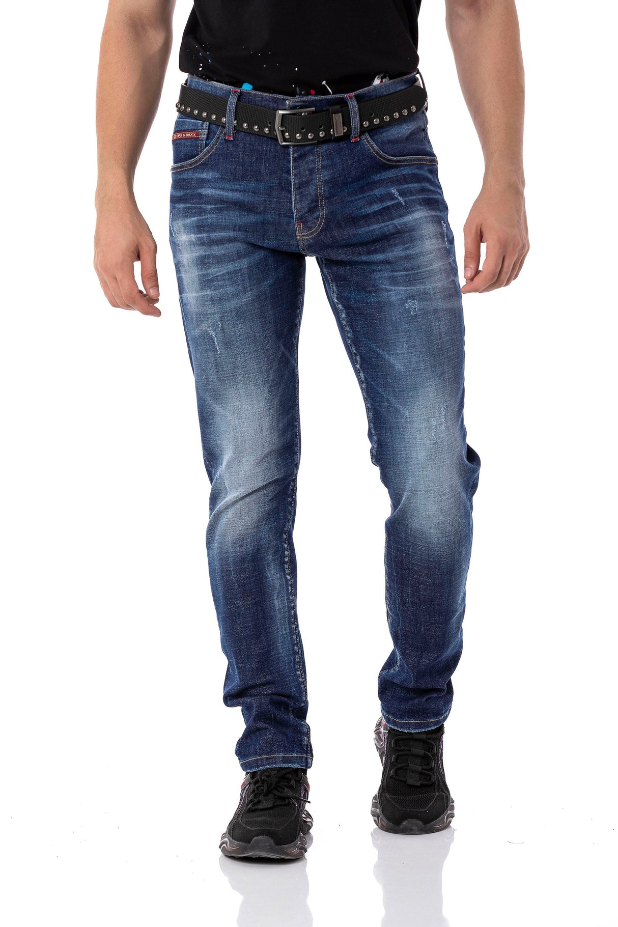 CD804 men's straight fit jeans