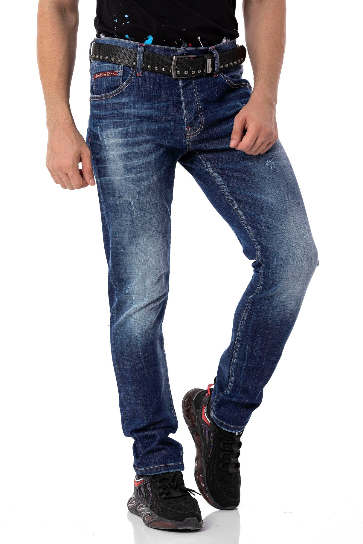 CD804 men's straight fit jeans
