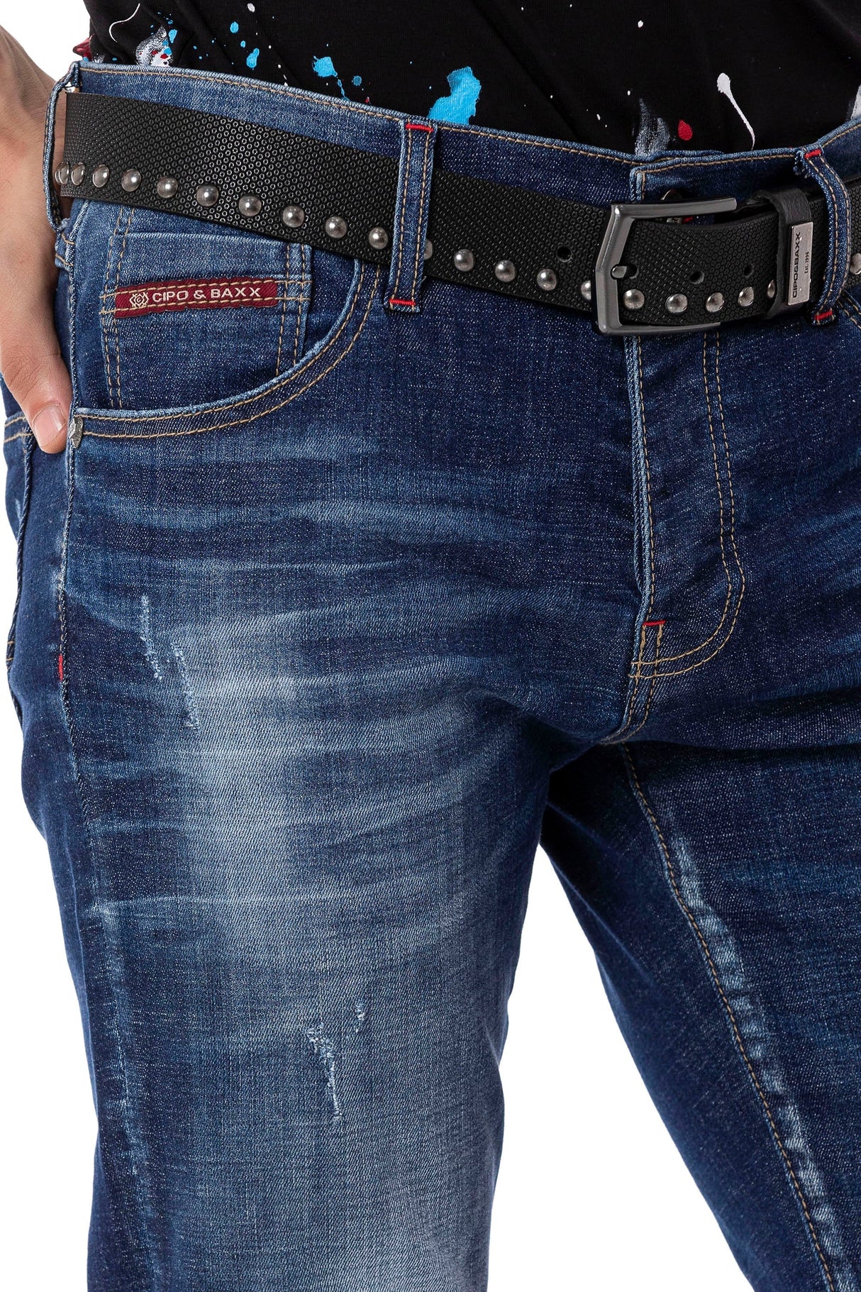 CD804 men's straight fit jeans