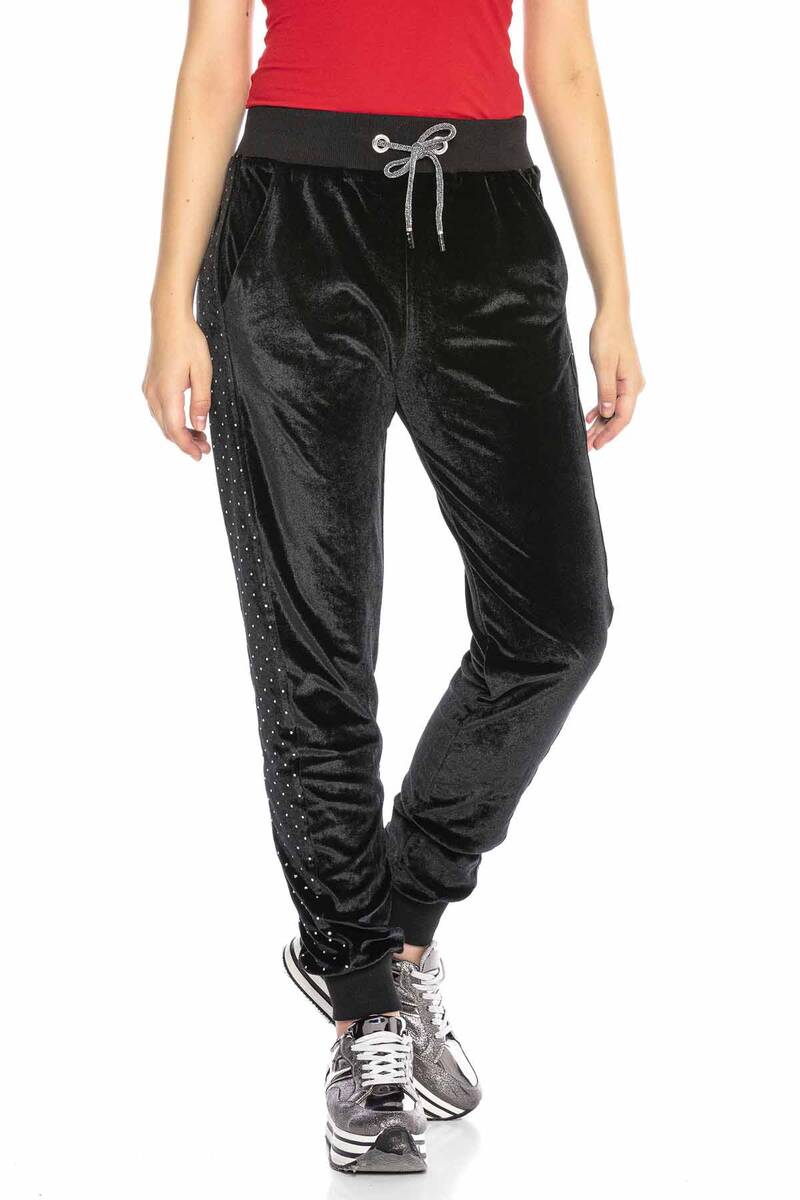 WR123 BLACK WOMEN'S JOGGING PANTS
