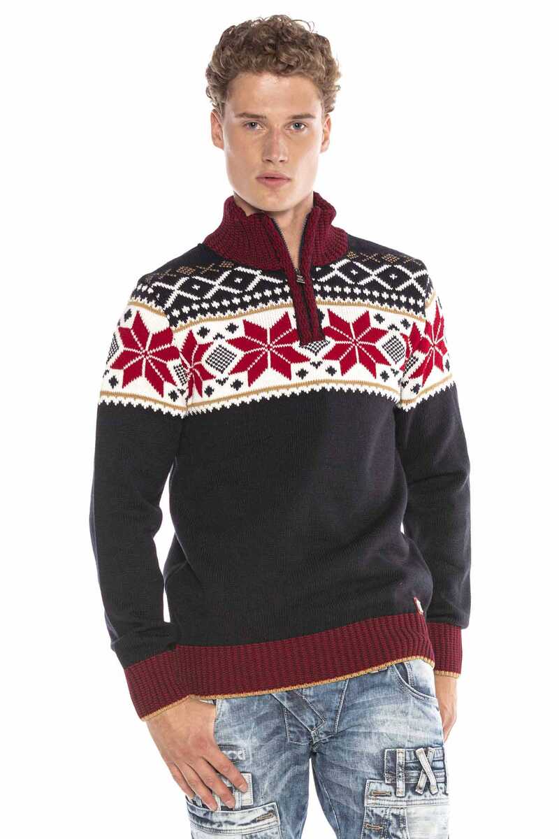 CP234 DARKBLUE MEN'S SWEATER