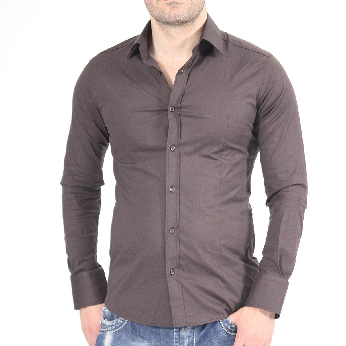 CB-1067 Stylish men's shirt with a light look