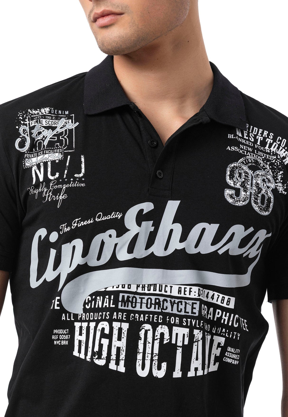 CT794 – Men's Polo T-Shirt with Print and Regular Fit Style