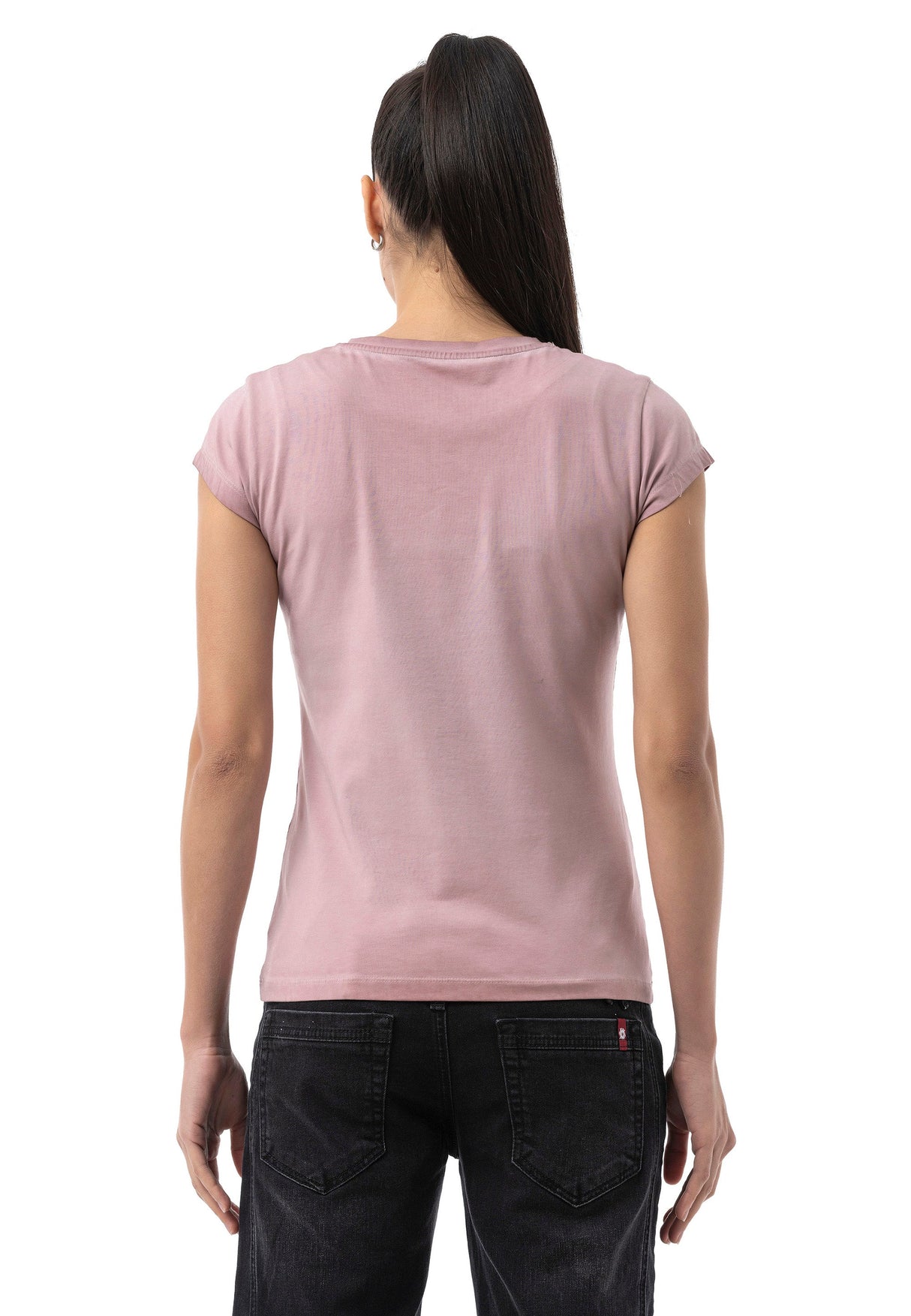 WT396 – Blue, round neck, front print “There is Beauty in Simplicity”, casual fit