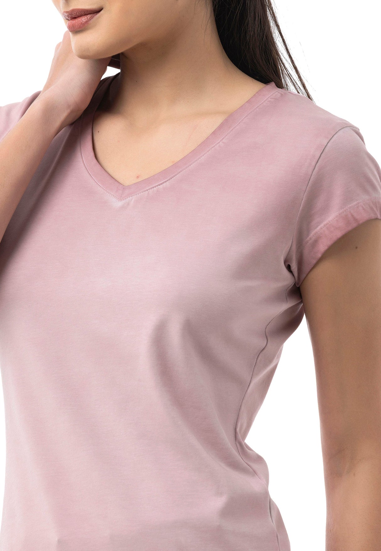 WT385 – Blue, V-neck, short sleeves, casual fit for everyday wear & leisure