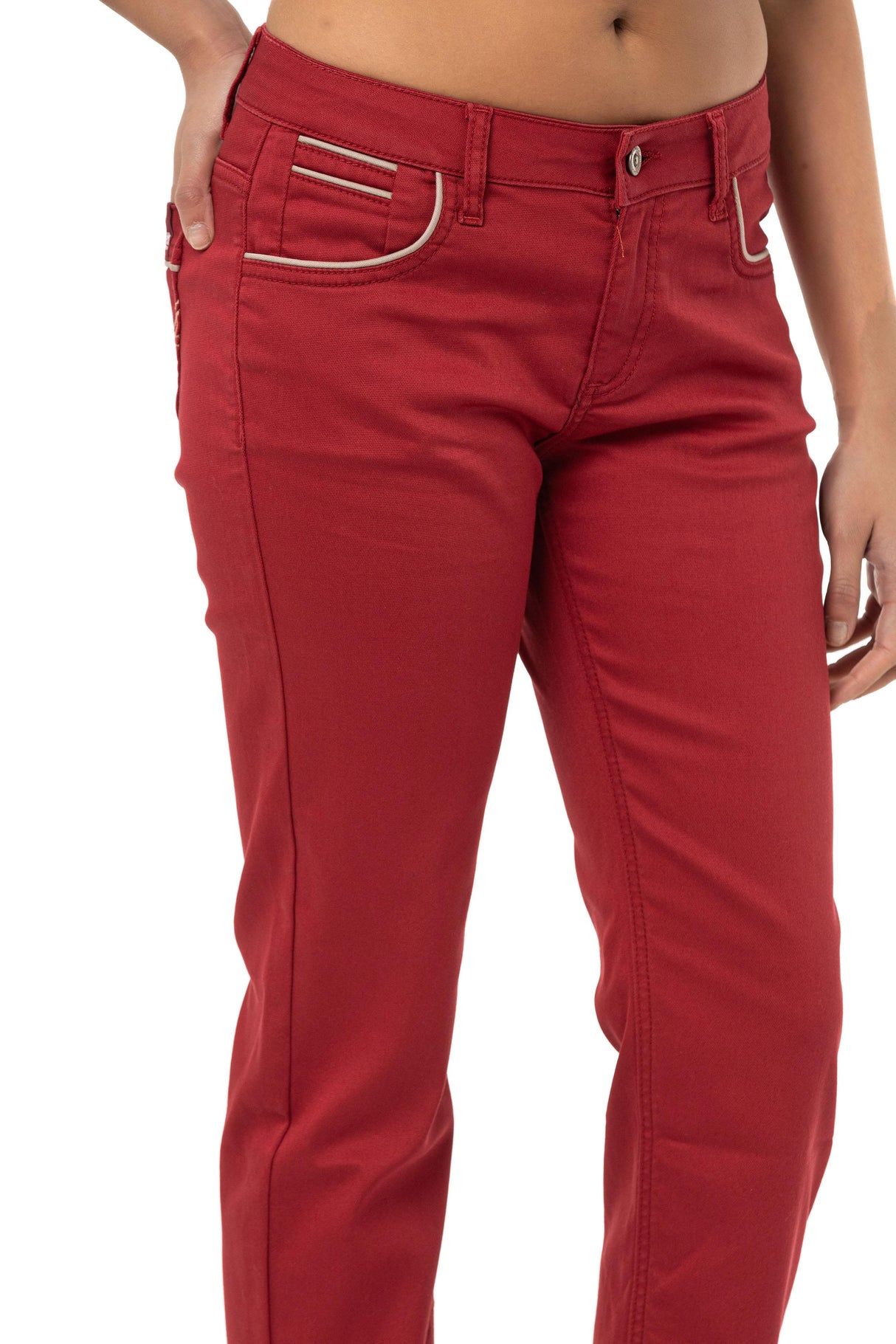 WD256B Women's trousers in solid color