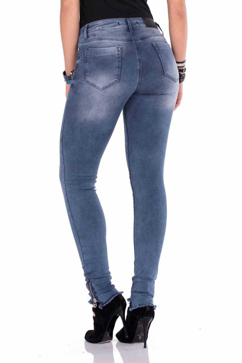 WD355 Women's comfortable jeans in a washed look