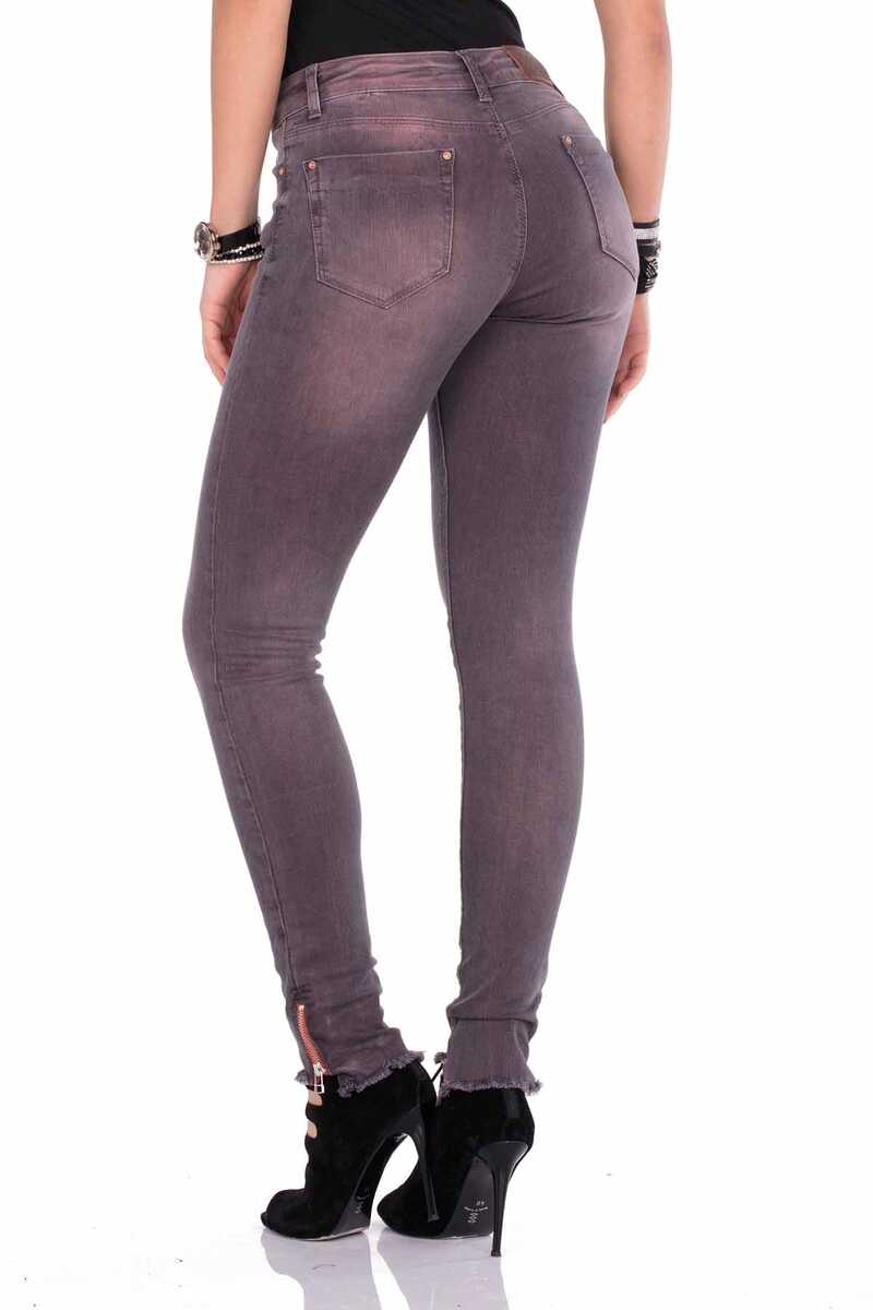 WD355 Women's comfortable jeans in a washed look