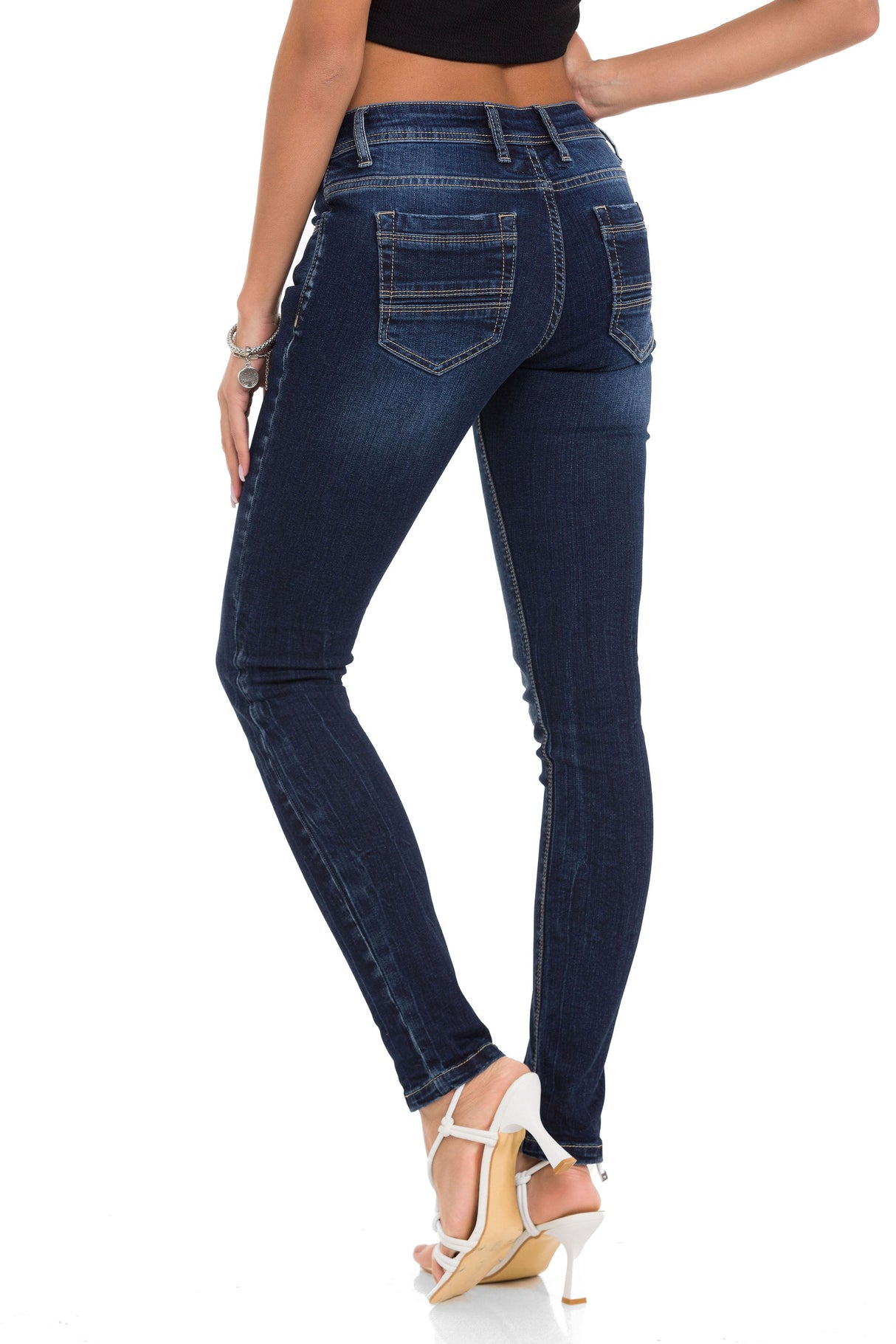 WD443 women's jeans in a plain look