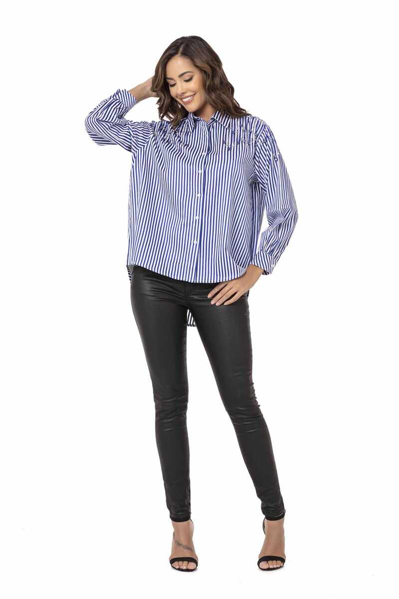 WH122 Women's striped shirt