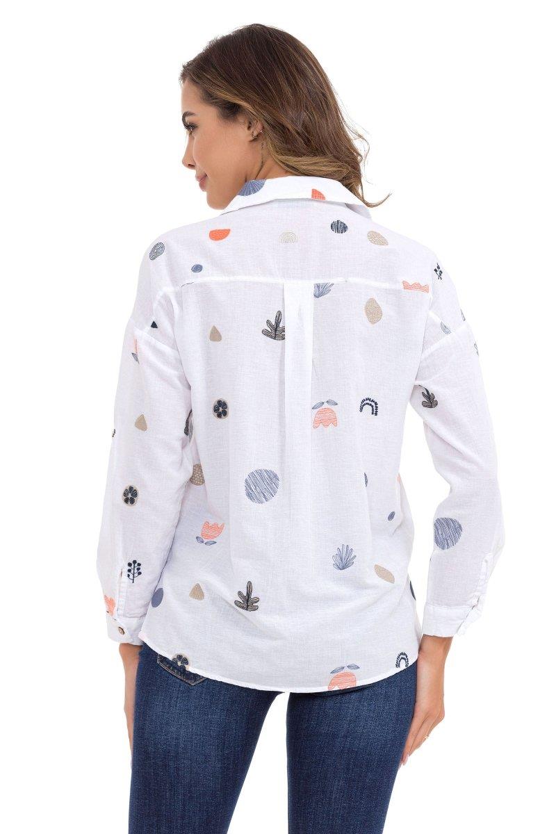 WH130 Women's Shirt with Casual Spring Pattern