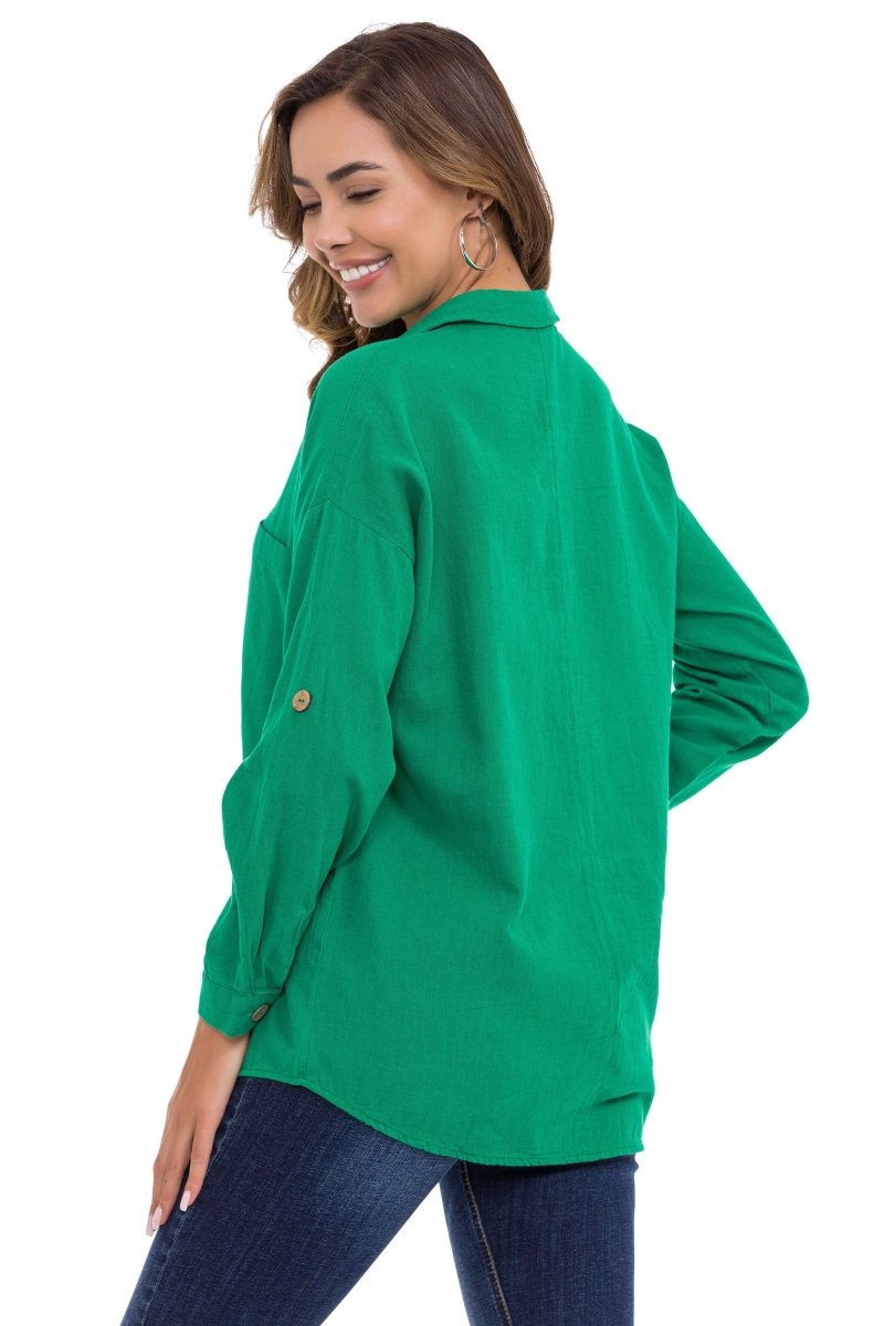 WH132 Women's shirt with contrasting seams