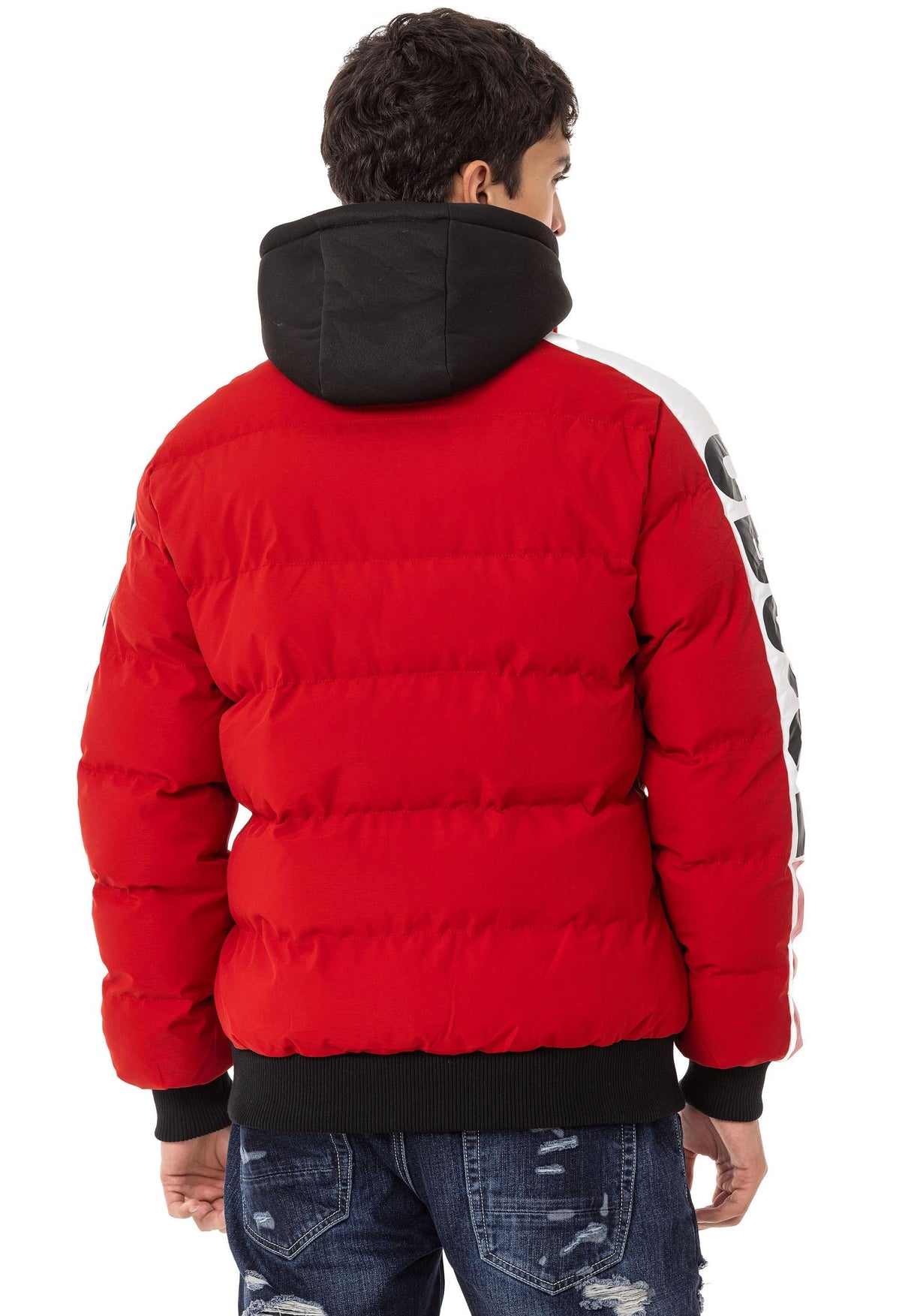 CM222 Men's Winter Jacket – Sporty & eye-catching | Detachable hood with zipper