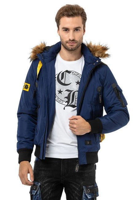 CM220 Men's Winter Bomber Jacket – Extra warm & functional | For very cold days with insulated hood