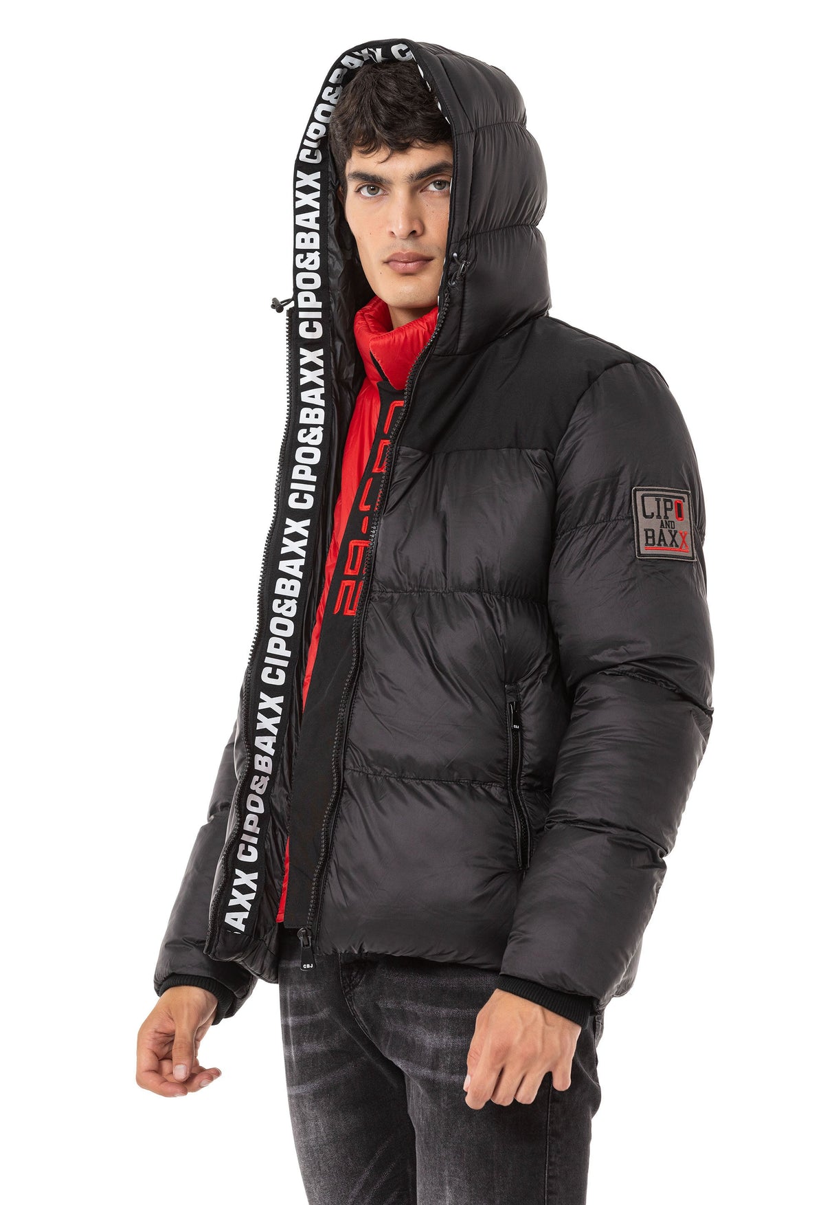 CM216 Men's Winter Jacket – Two-piece design with hood & sporty lining