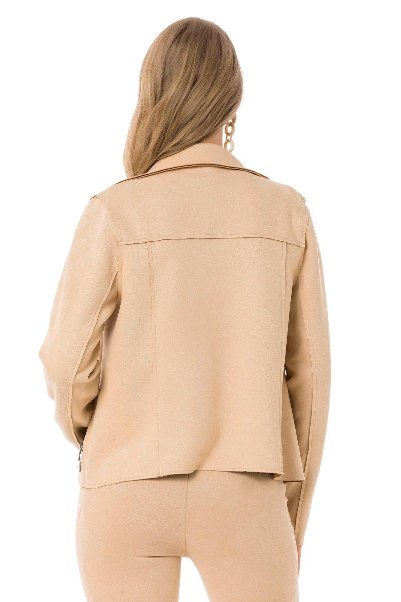 WJ202 Women's suede jacket with an elegant look