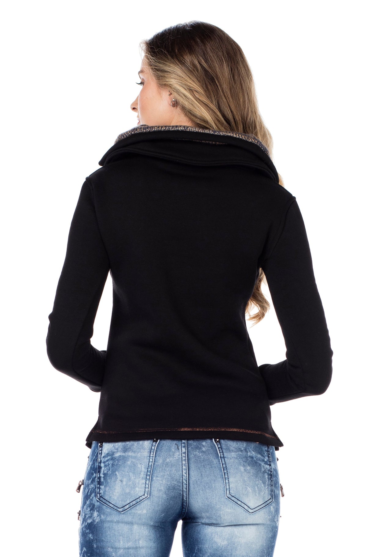 WL188 Women's fleece shirt with cozy collar