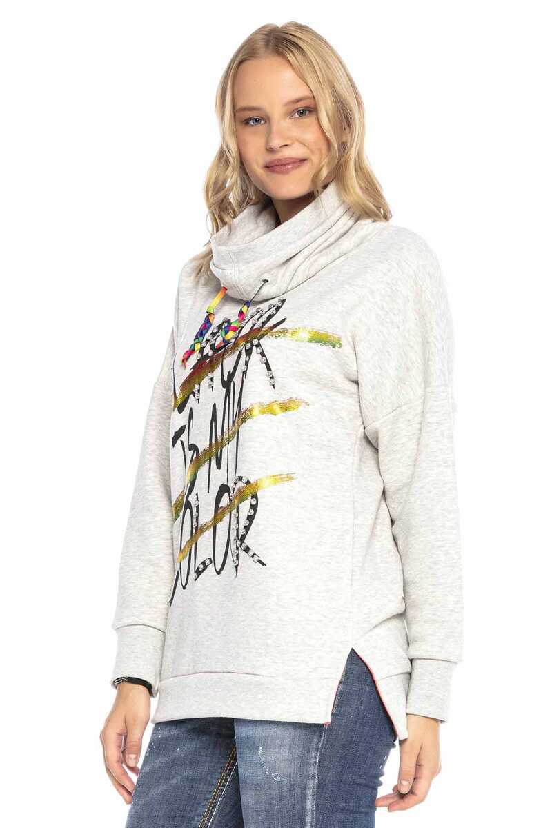 WL242 Women's sweatshirt with high collar