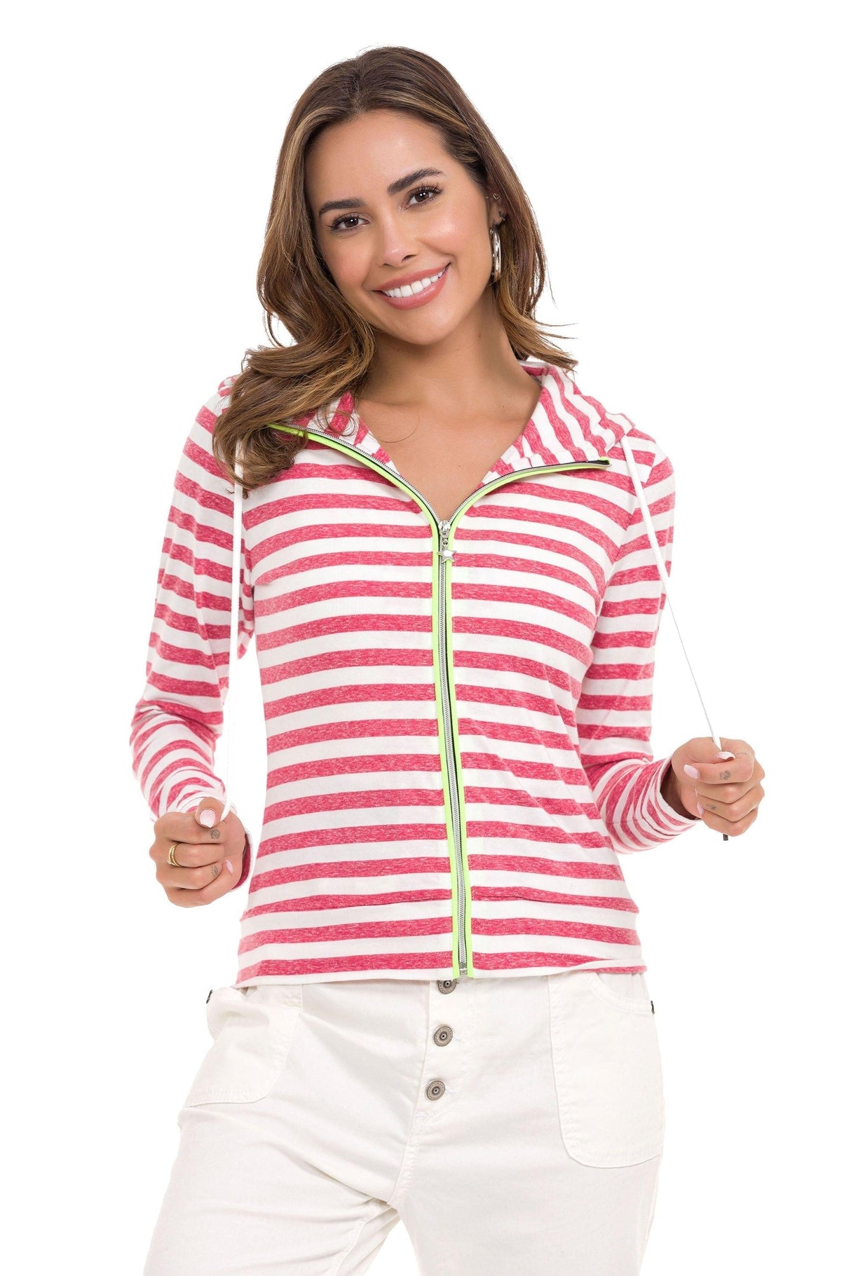 WL348 Women's sweat jacket in a sporty design