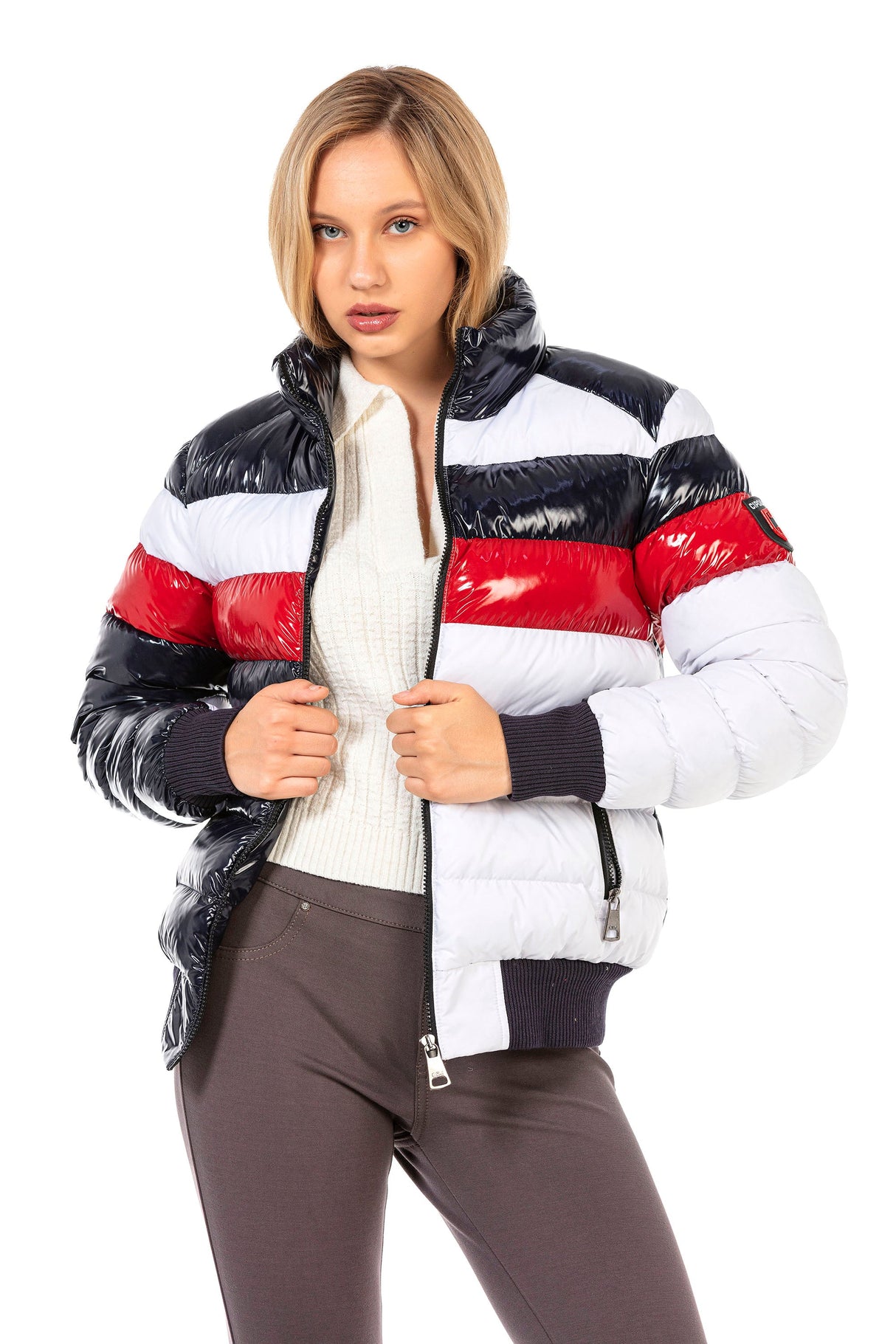 WM120 Women's Winter Jacket with a great glossy design