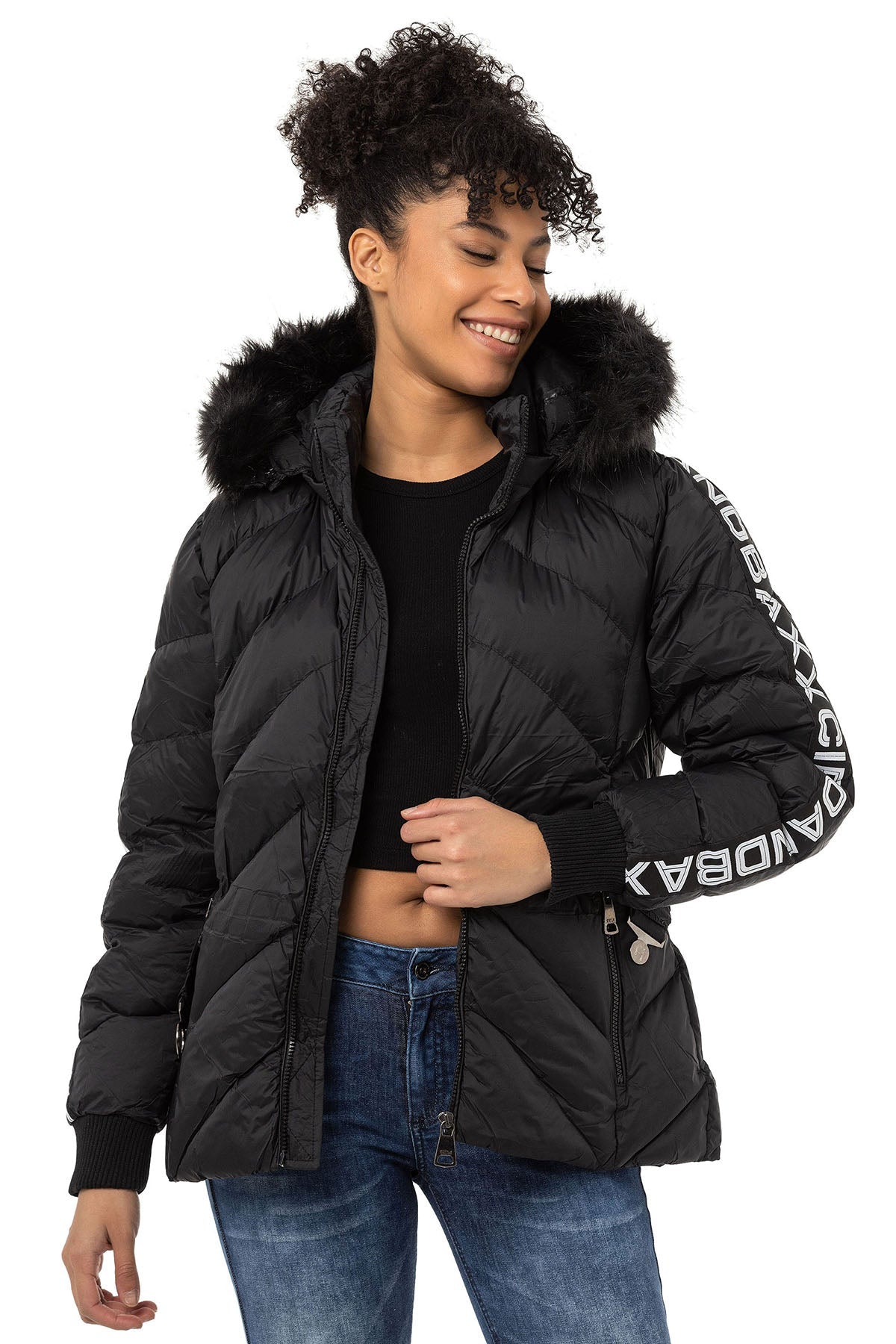 WM133 Women's Winter Jacket with Belt
