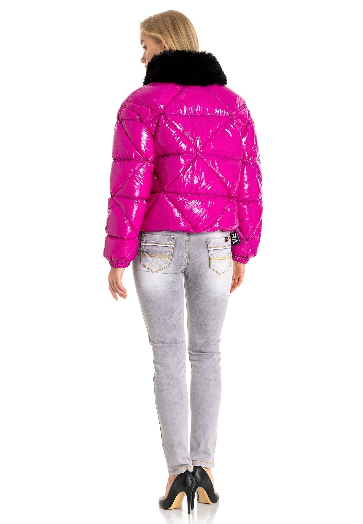WM134 Women's Winter Jacket with Faux Fur Collar