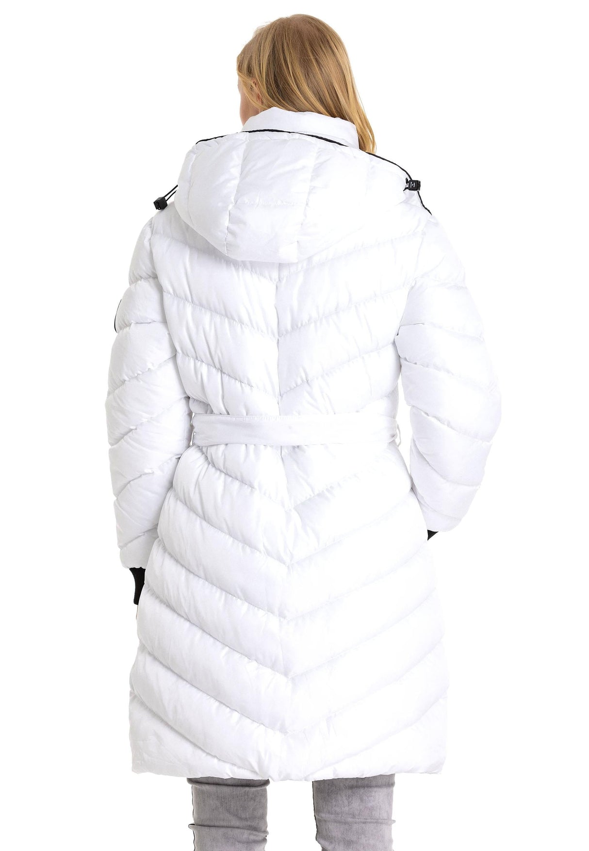 WM135 Women's Winter Jacket Quilted Coat with Detachable Hood
