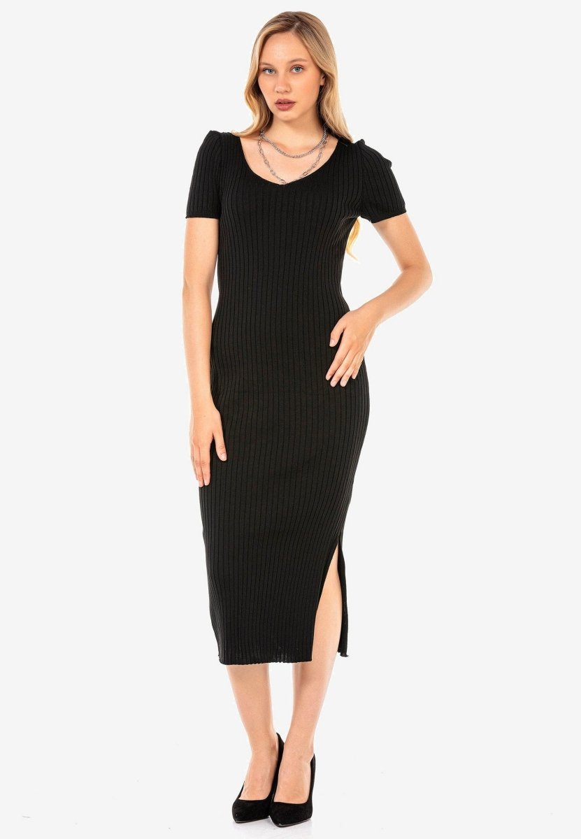 WP223 Women's Jersey Dress with Side Slit