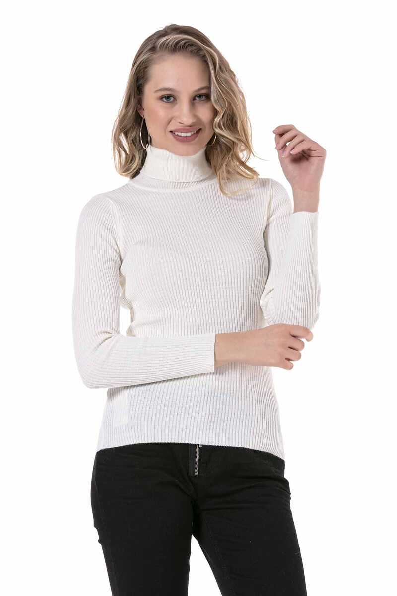 WP227 Women's roll-neck sweater in an elegant design