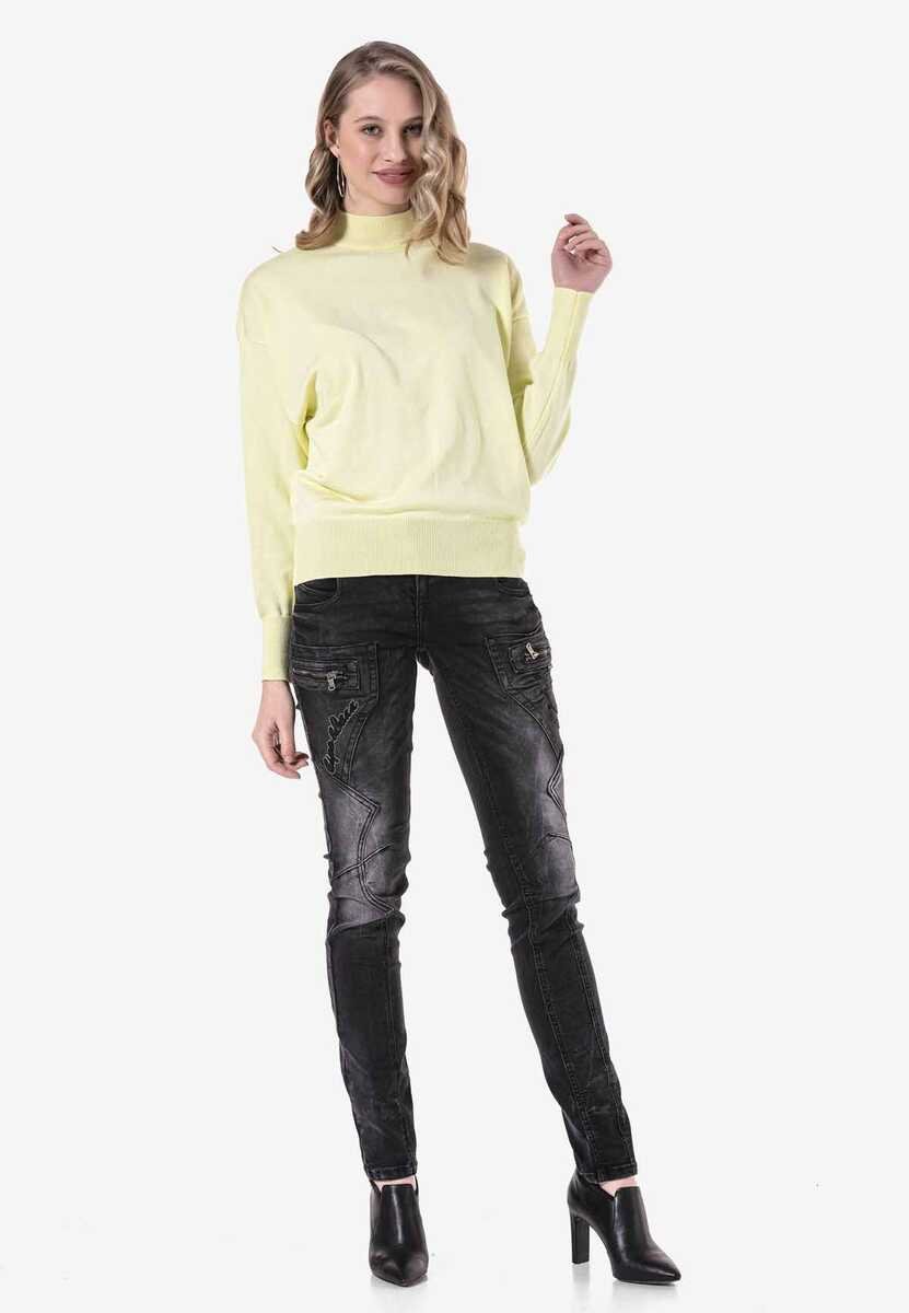 WP230 women's turtleneck sweater with high collar