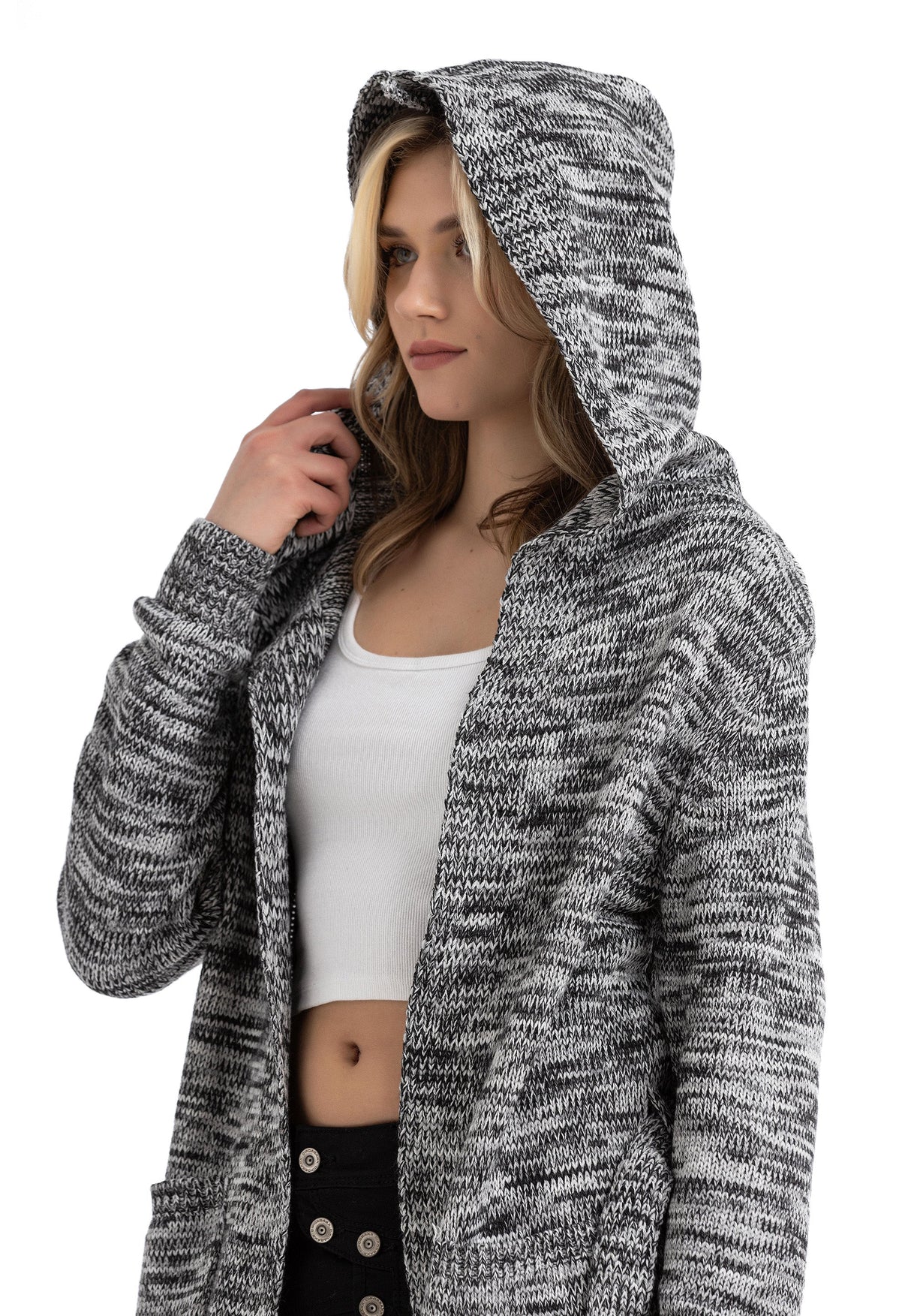 WP239 Women's Sweater Cardigan in a casual look
