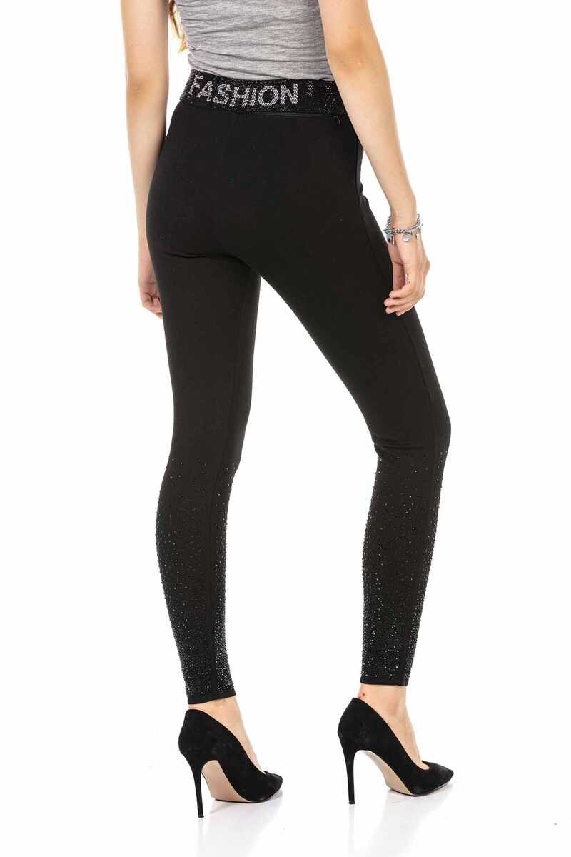 WR141 Women's leggings with a great glitter waistband