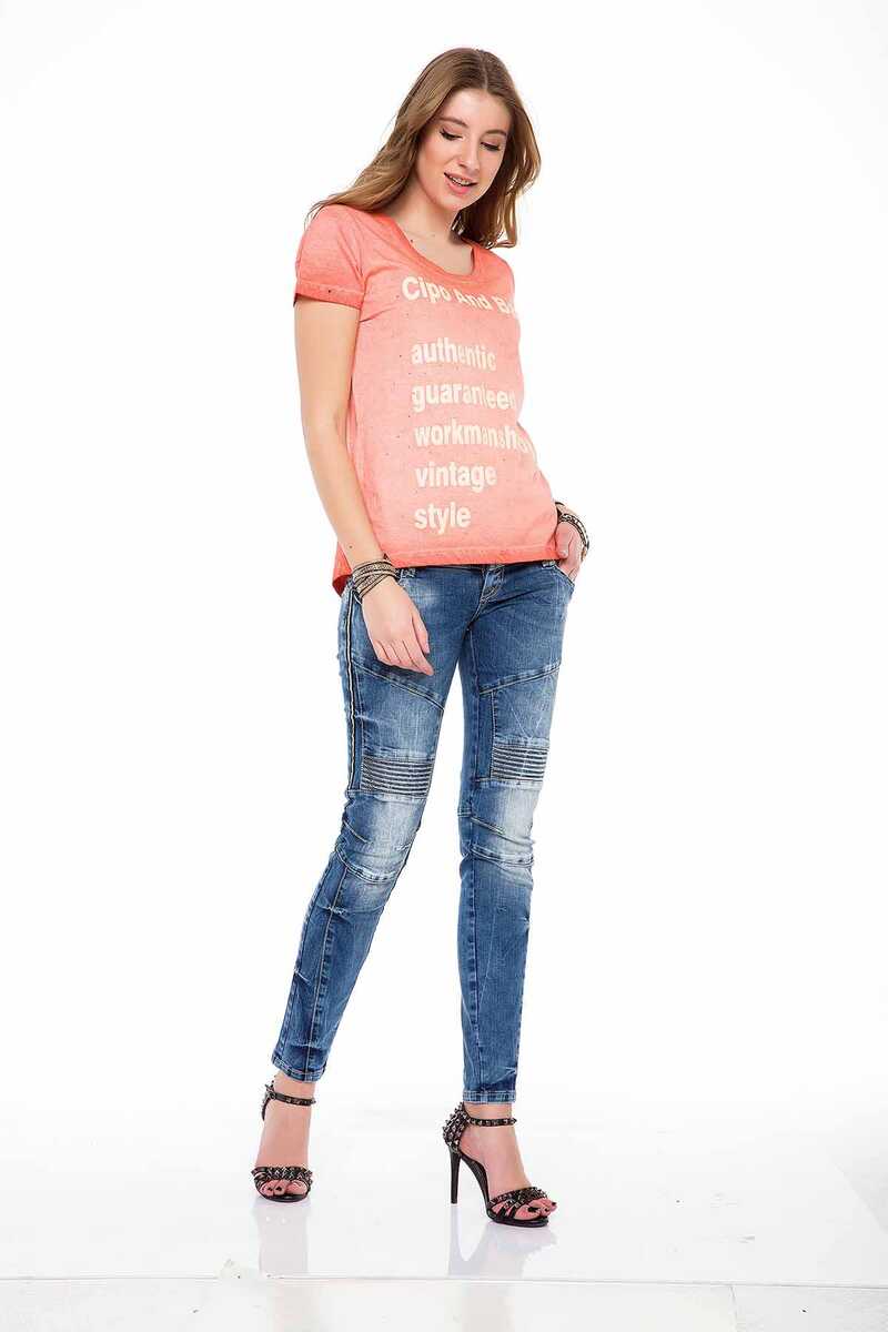 WT223 women's t-shirt with a vintage look