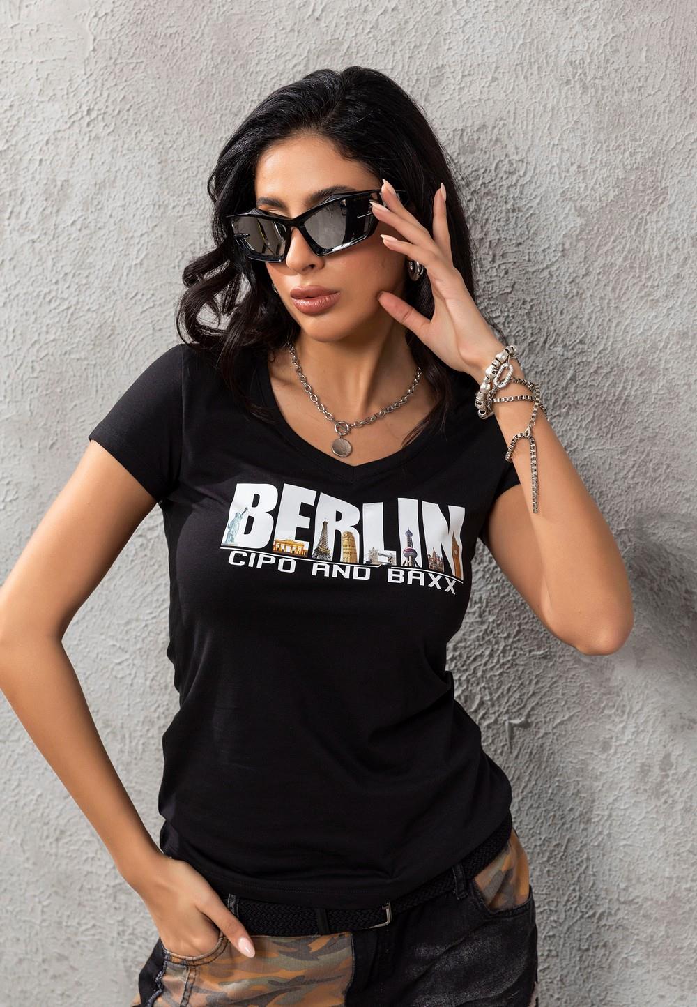WT259 Women's T-shirt with exceptional Berlin print