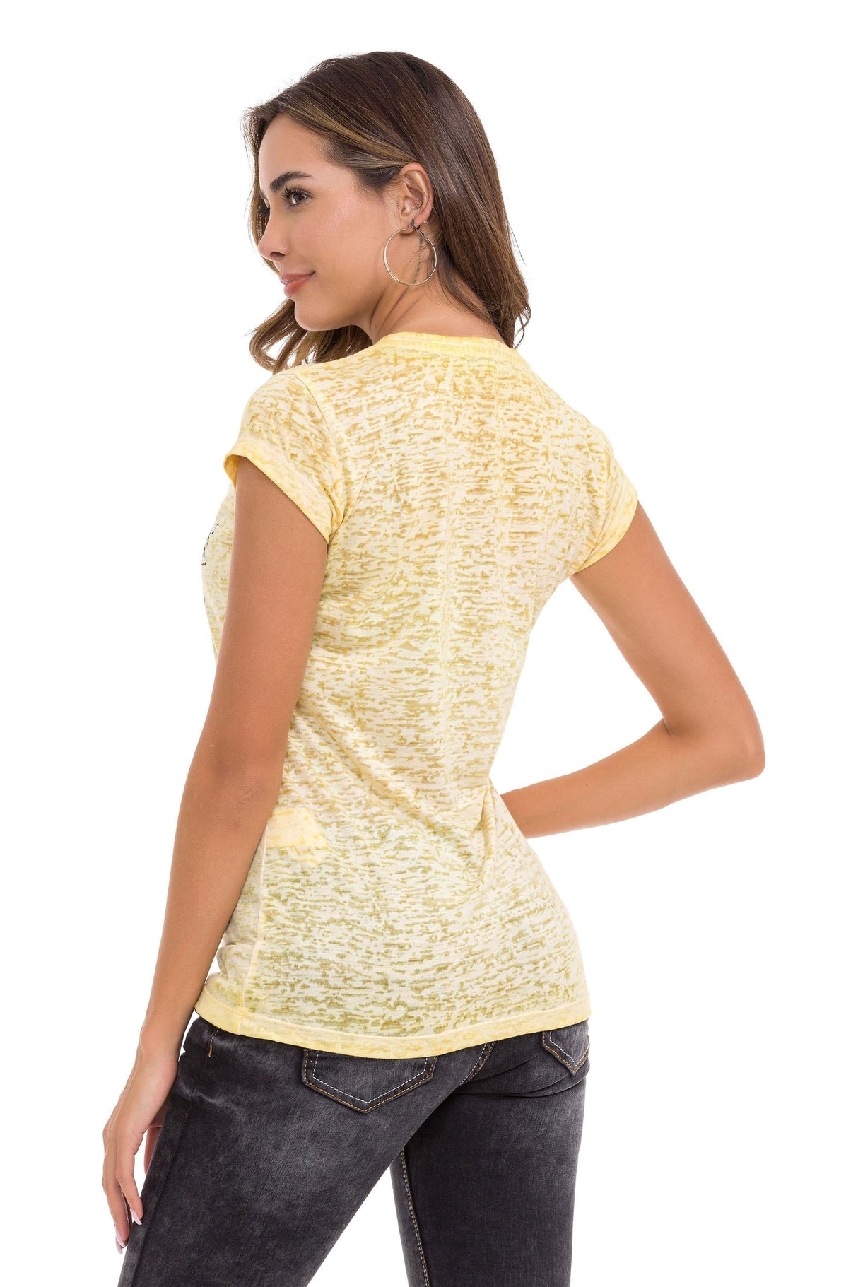 WT344 Women's T-shirt with eye-catching print