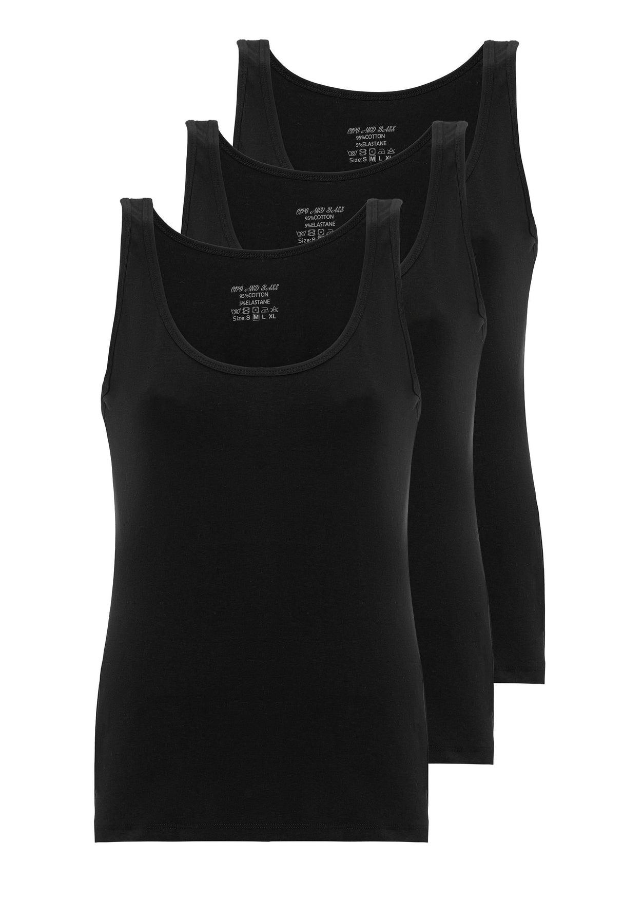 WU107 Women's Undershirt Tank Top in 3 Pack