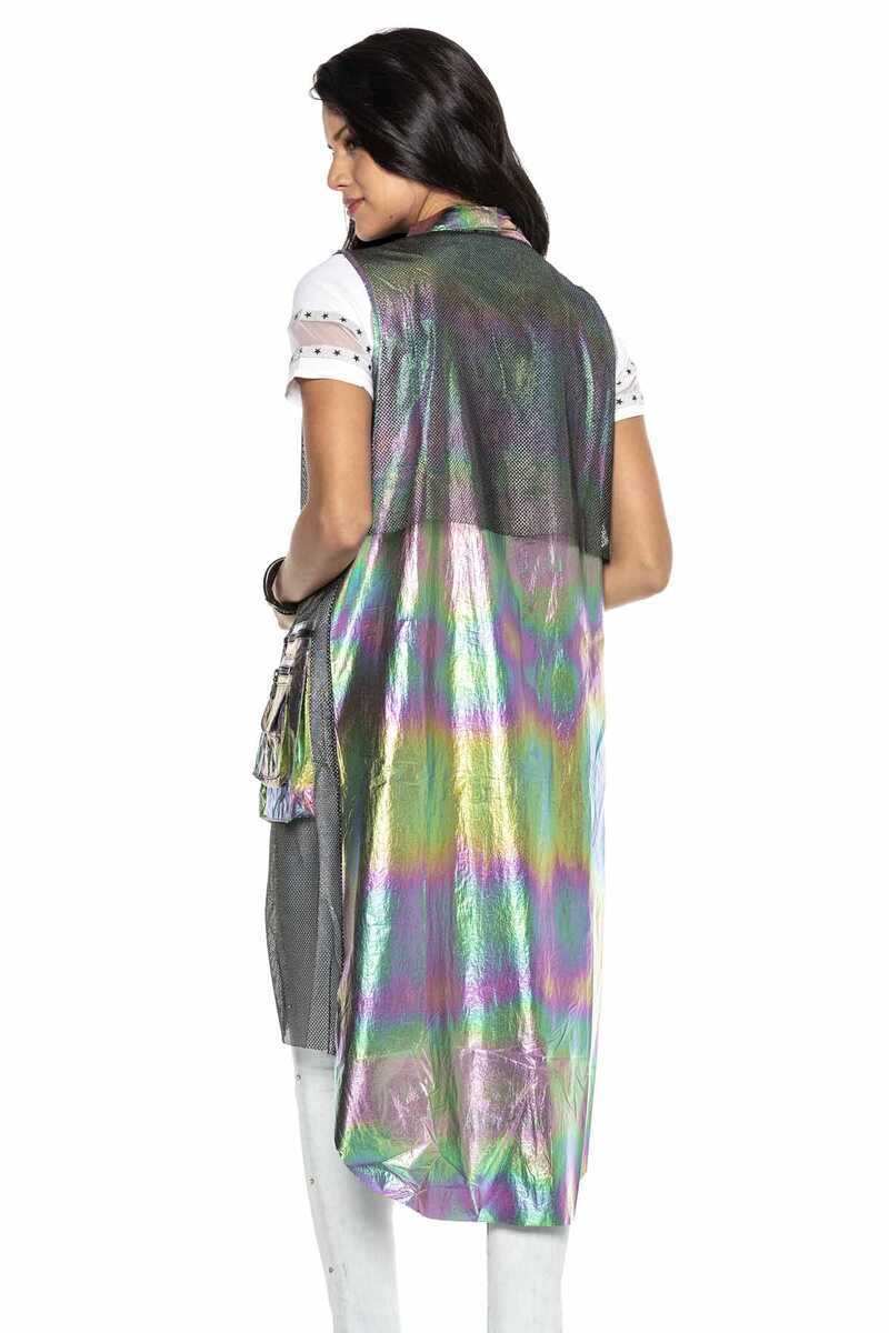WW119 women's softshell vest in a modern mesh design
