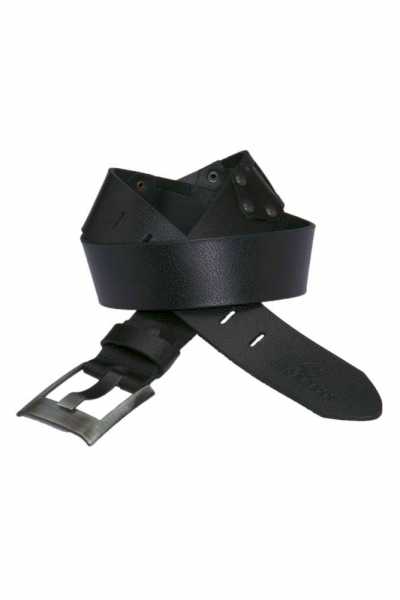 C-2163 Men's Leather Belt Casual Style with Brand Logo